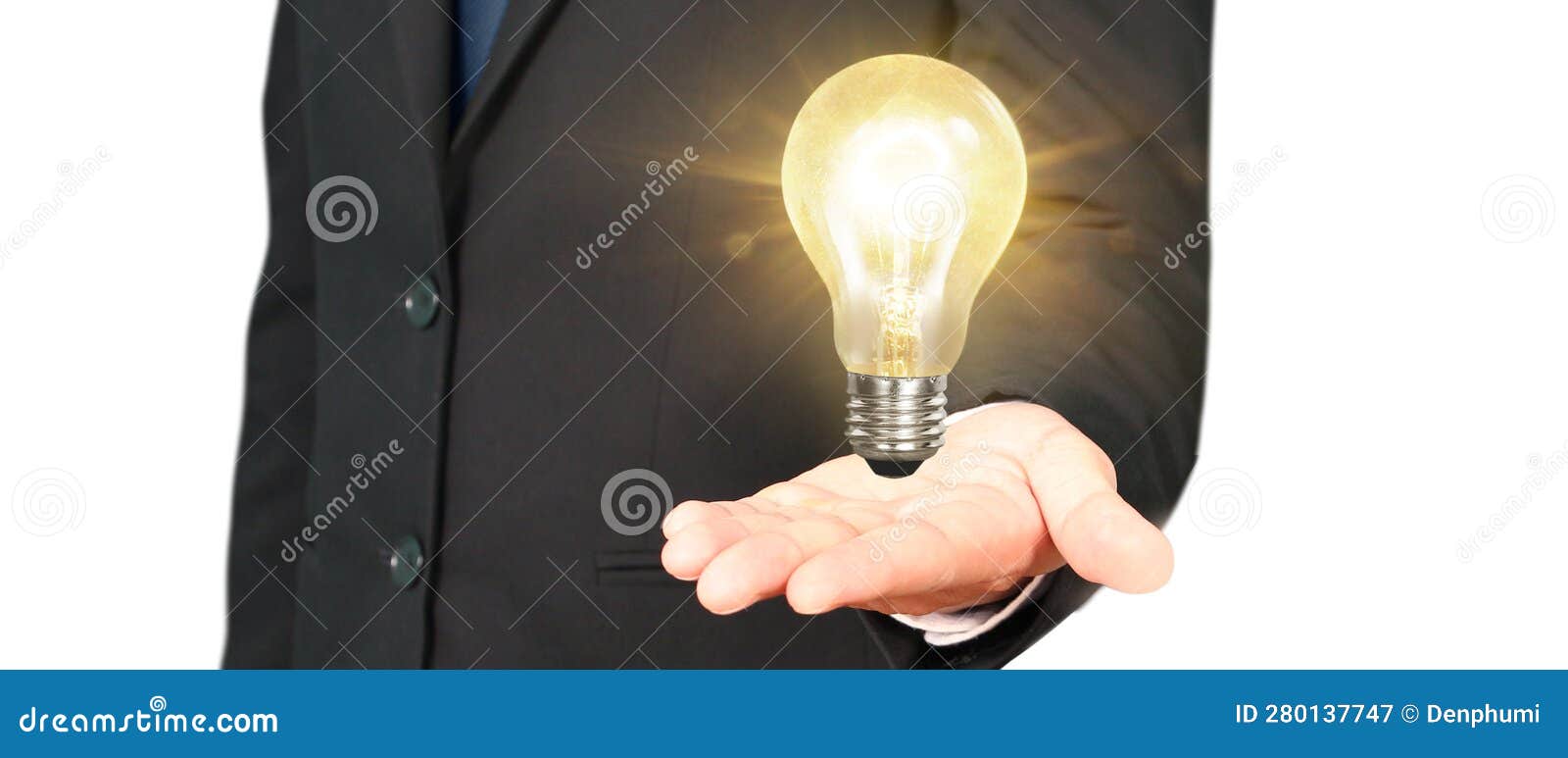 Humans Hold Light Bulbs in Hand Innovative Technology Stock Image Image of energy, isolated