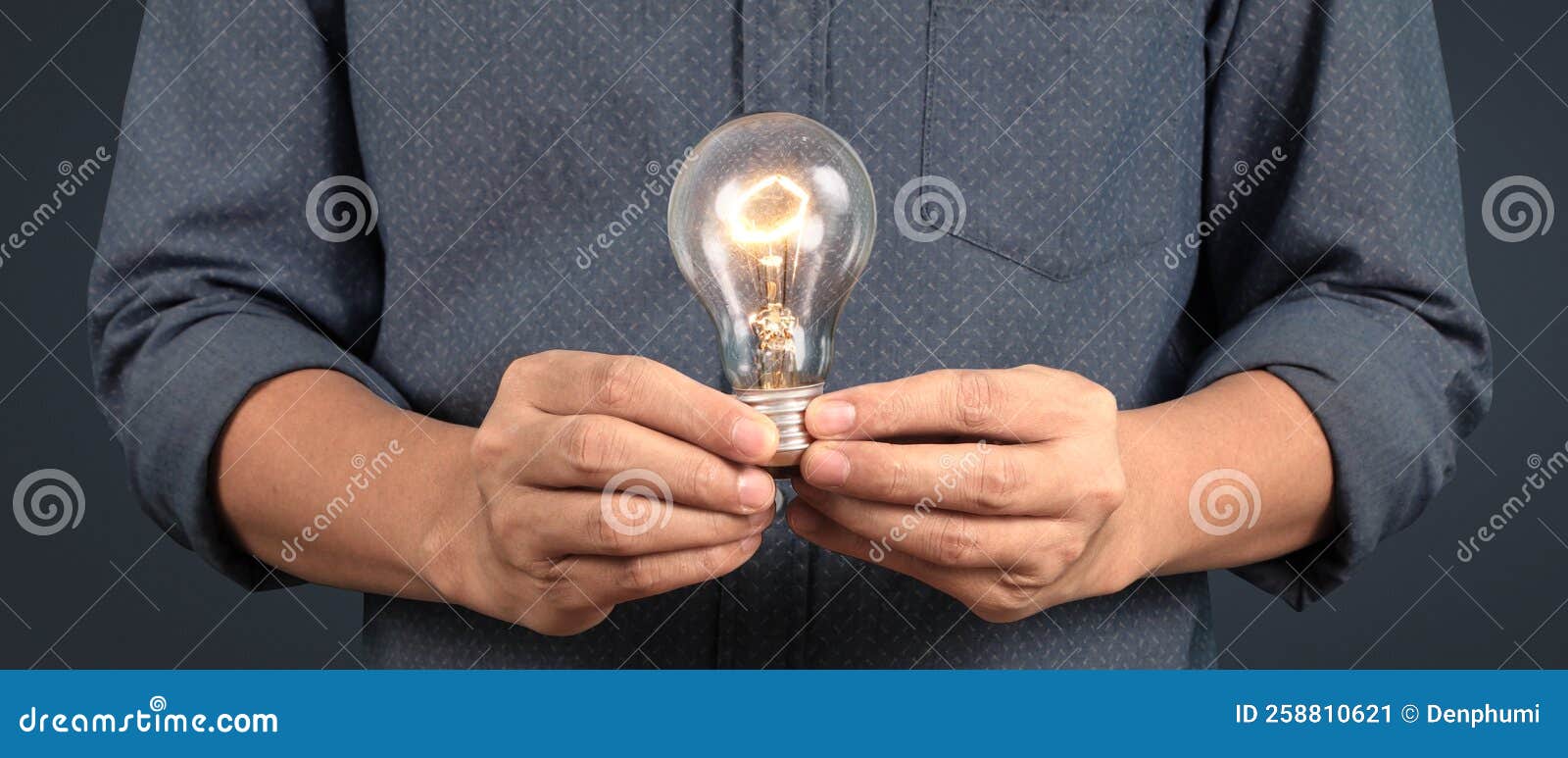 Humans Hold Light Bulbs in Hand Innovative Technology and Creativity Stock Image Image of