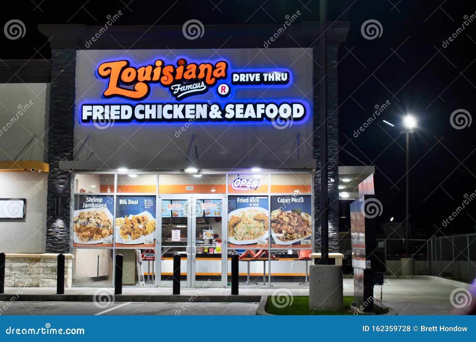 Louisiana Fried Chicken And Seafood Franchise In Humble, Texas. Editorial Stock Photo - Image of ...
