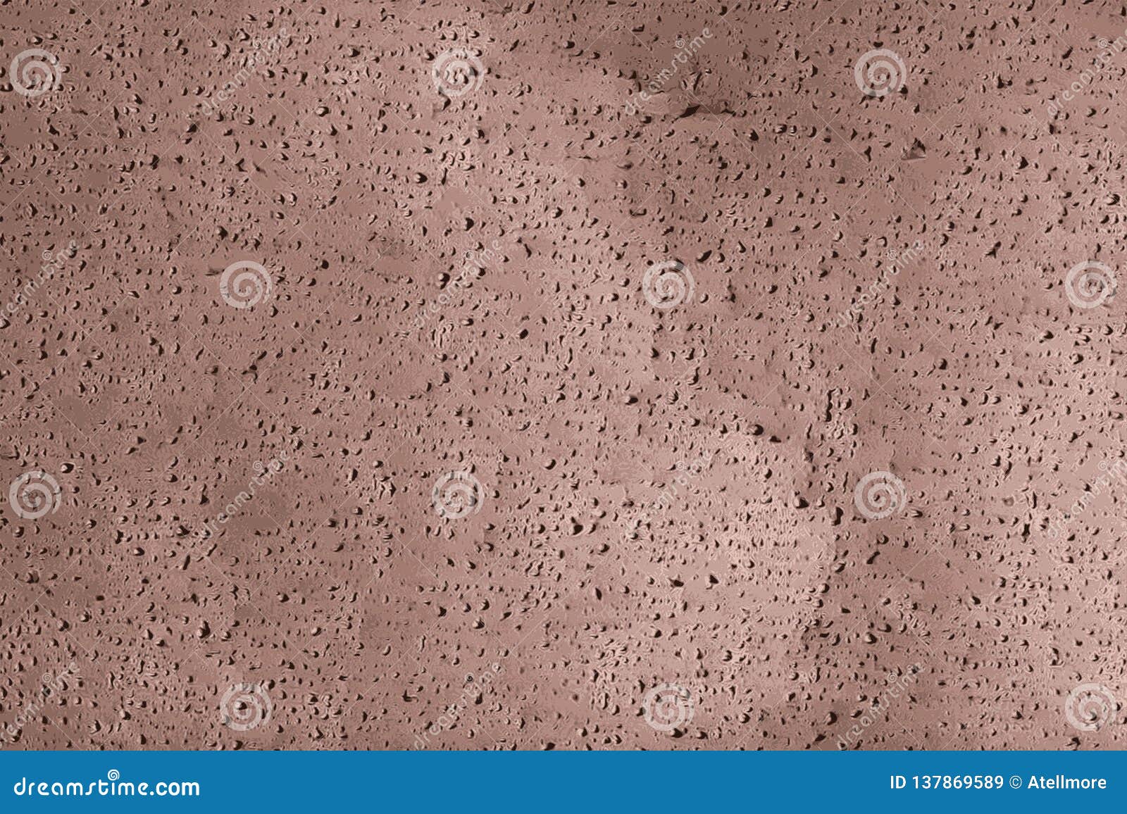 Humid Texture of Raindrops on a Window in Autumn Stock Illustration