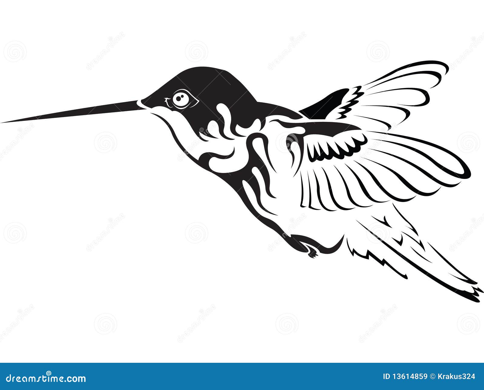 Hummingbird stock vector. Illustration of cartoon, artwork - 13614859