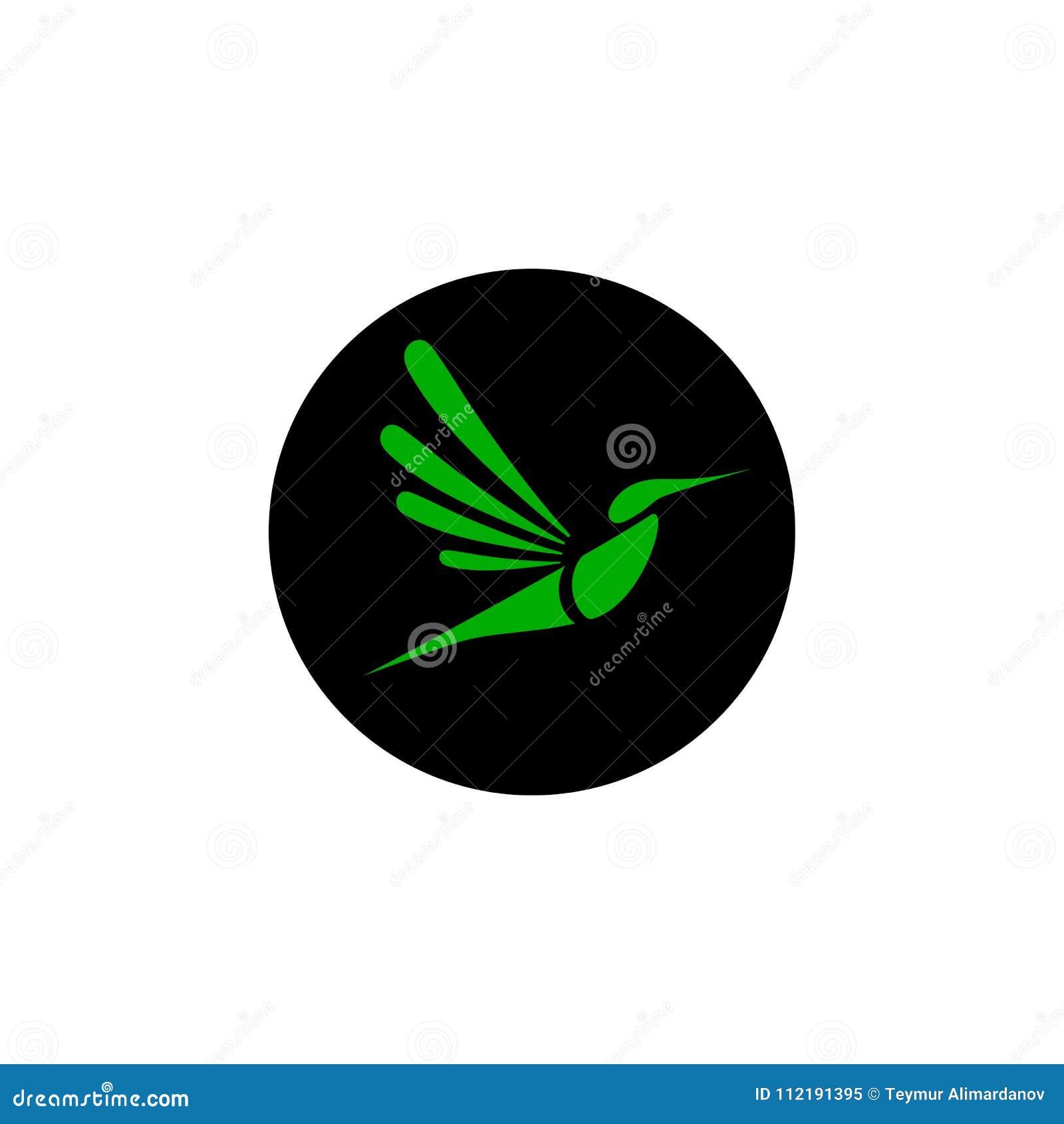 hummingbird logo template for business industry healthcare spa