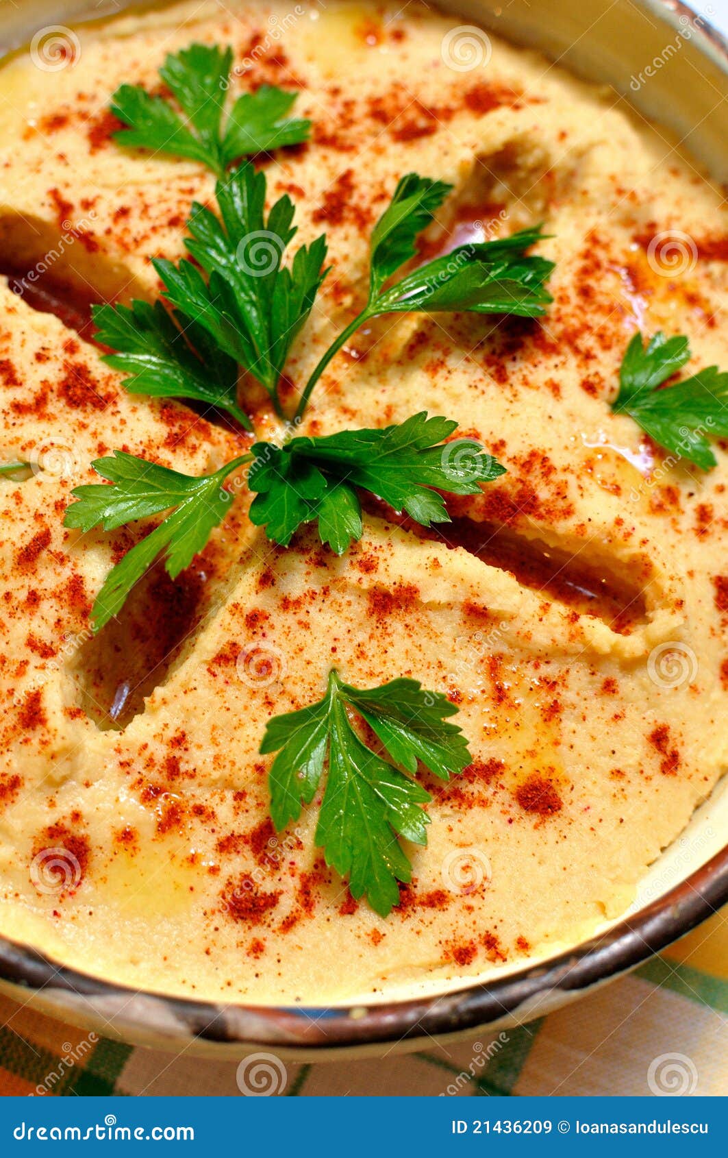 Hummus (Lebanese Food) stock image. Image of bread, starter 21436209