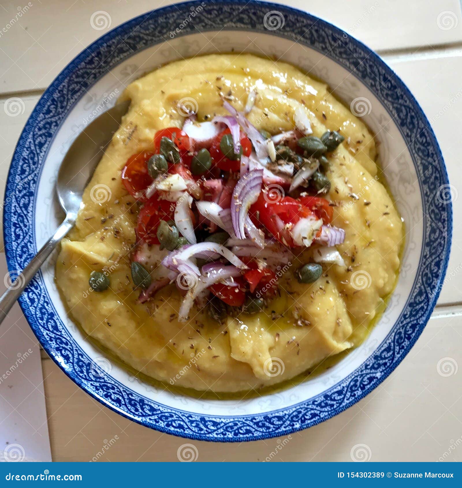 Hummus and Octopus Side Dish Stock Image Image of chickpea, butter