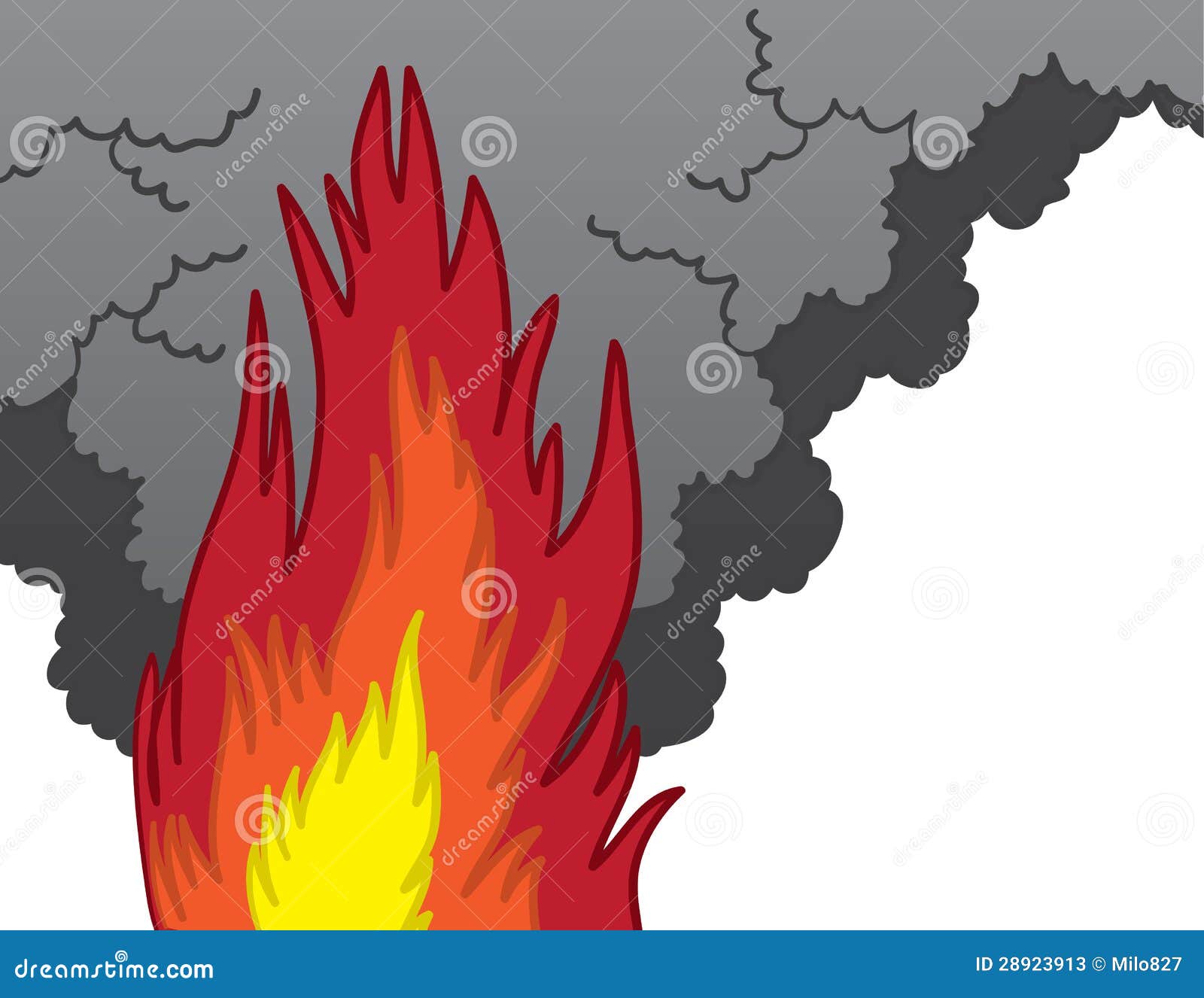Efecto De Dibujos Animados De Humo De Fuego Dibujos Animados Images