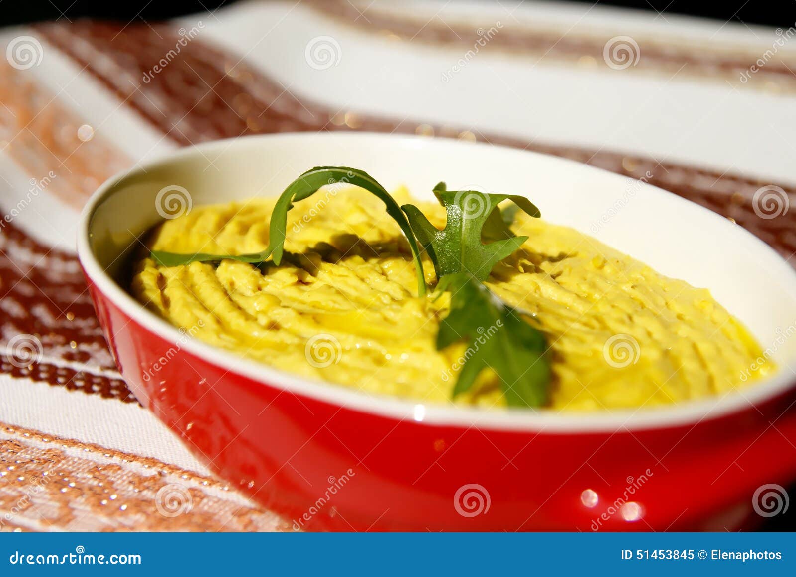 Humus Paste with Olive Oil and Chili, Stock Image Image of hummos