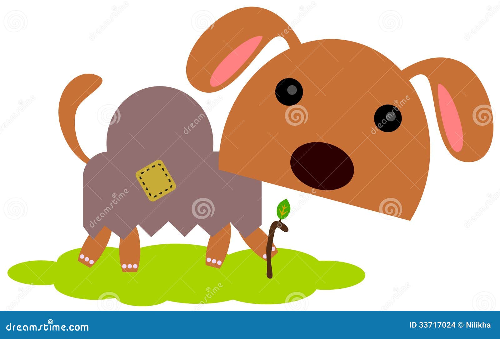 The hunchback dog stock illustration. Illustration of deformed - 33717024