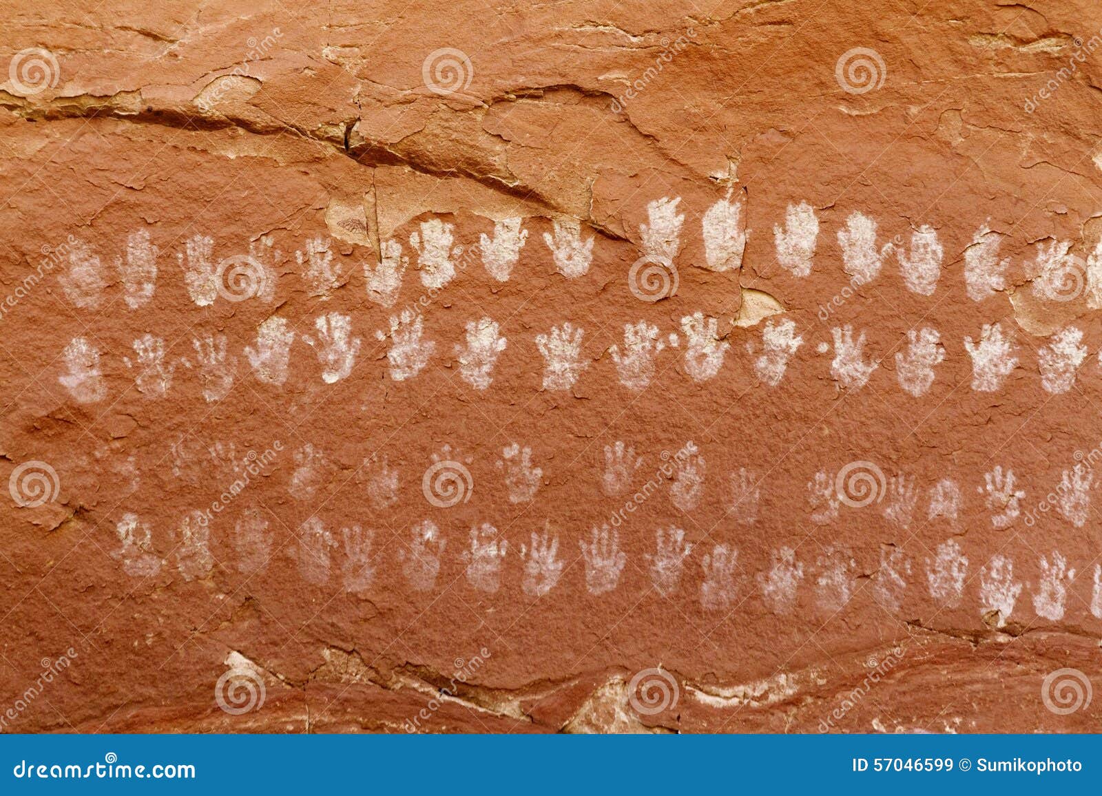hundred hands pictograph