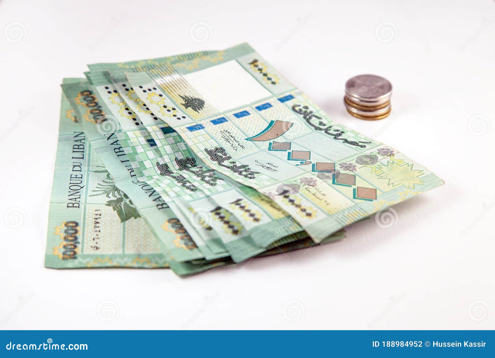 Hundred Of Lebanese Pounds Currency Papers With Lebanon Lira Coins hundred-of-lebanese-pounds-currency-papers-with-lebanon-lira-coins