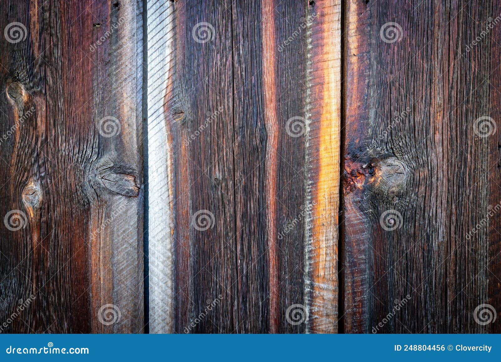 Hundred Year Old Barn Wood Good for Texture or Background Stock Photo