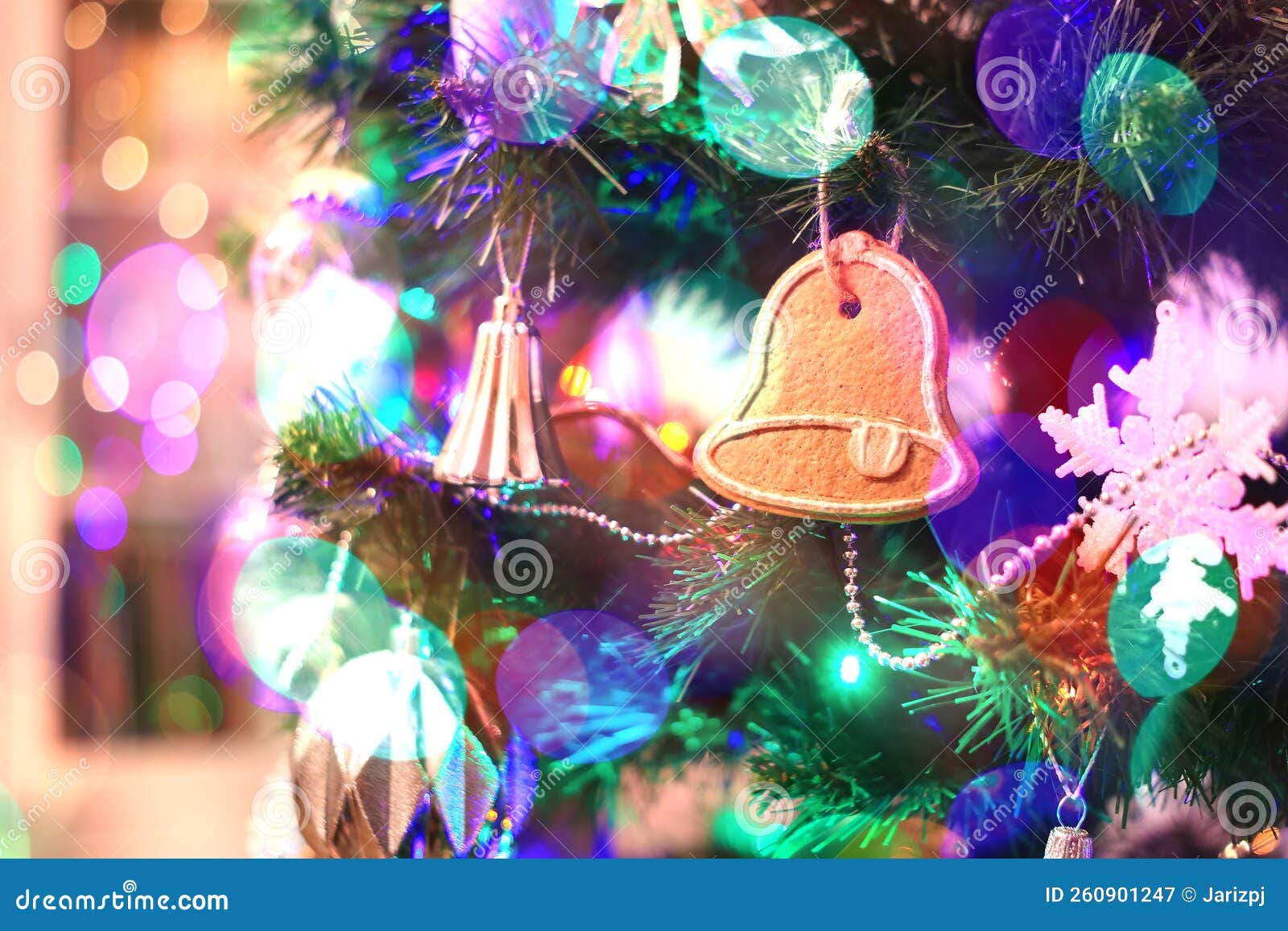 Christmas Decorations Hung on the Christmas Tree. Stock Image Image