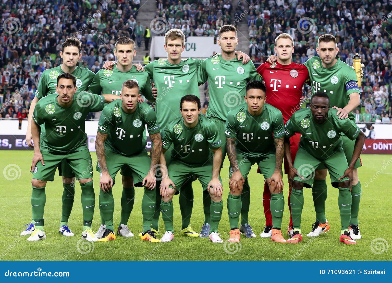 Ferencvarosi TC U19 Football Team from Hungary