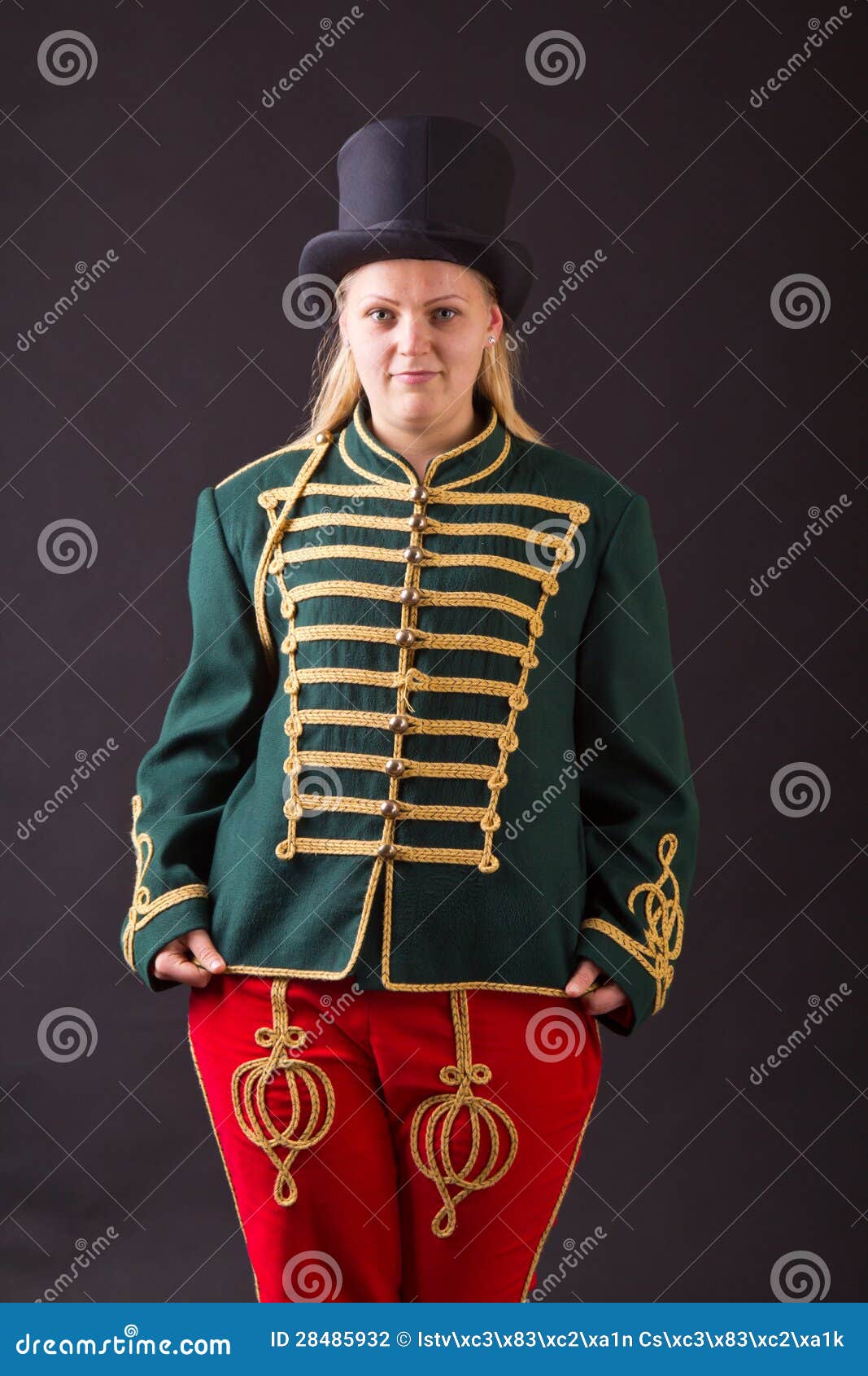 Hungarian hussar woman stock photo. Image of armed, commander - 28485932