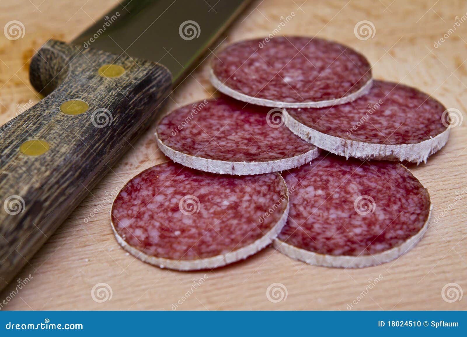 Hungarian salami stock photo. Image of casing, natural 18024510