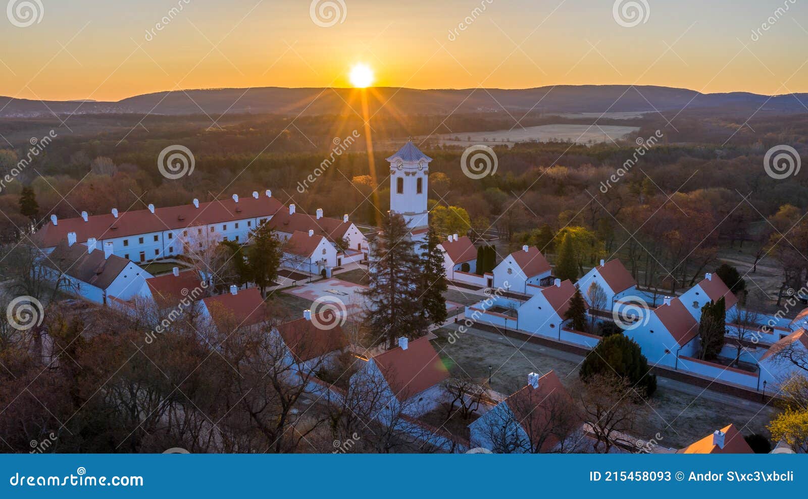 hungary - oroszlÃÂ¡ny majk - kamanduli hermitage from drone view