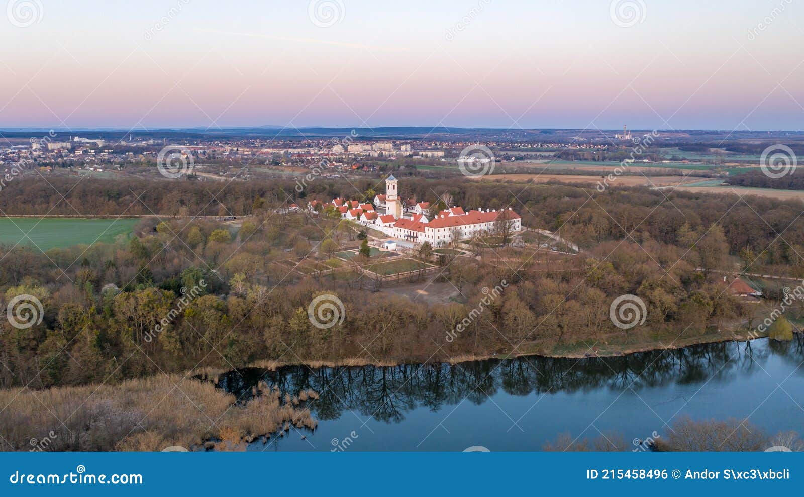 hungary - oroszlÃÂ¡ny majk - kamanduli hermitage from drone view