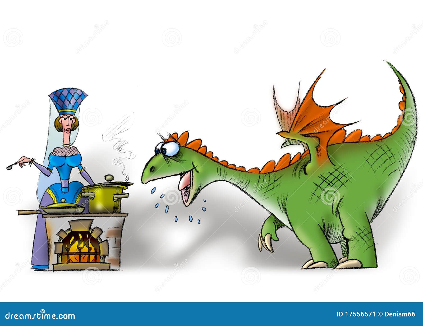 Hungry_dragon stock illustration. Illustration of queen 17556571