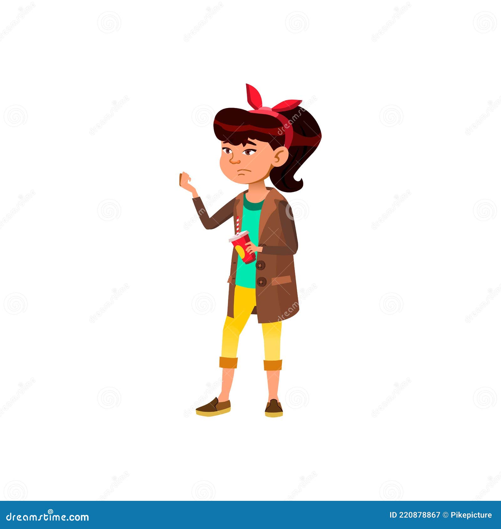 Hungry Girl Child Holding Drink Cup Waiting Food Order Cartoon Vector Stock Vector - Illustration of education, food: 220878867 Hungry Girl Child Holding Drink Cup Waiting Food Order Cartoon Vector Stock Vector - Illustration of education, food: 220878867
