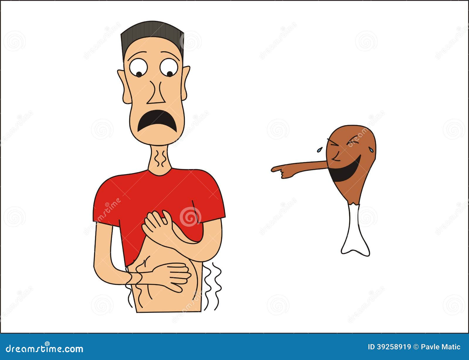 Hungry Man is Mocked by Food Stock Illustration - Illustration of foods, meat: 39258919 Hungry Man is Mocked by Food Stock Illustration - Illustration of foods, meat: 39258919
