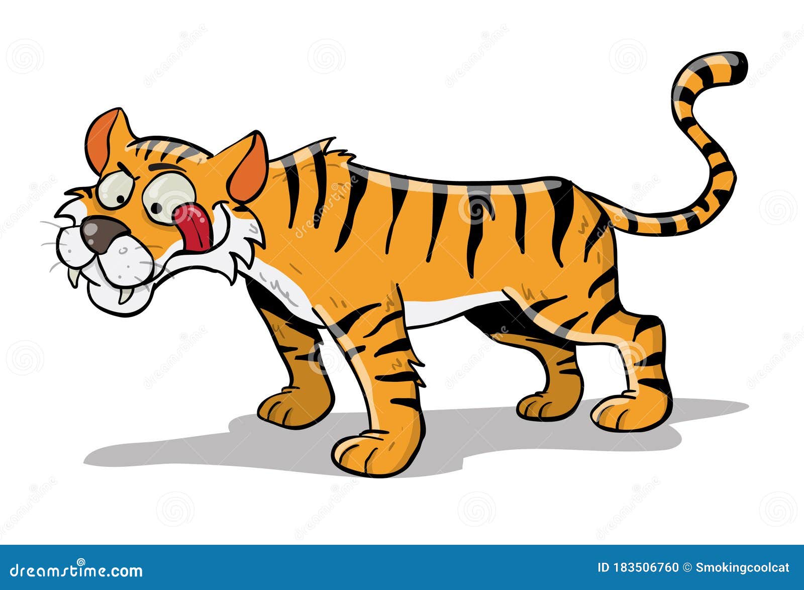 hungry orange tigre