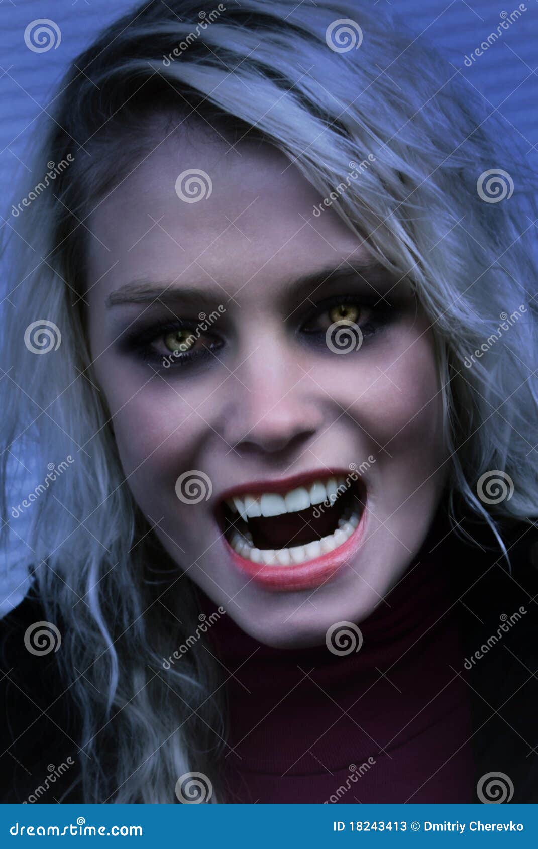 Hungry vampire stock image. Image of aggression, face - 18243413