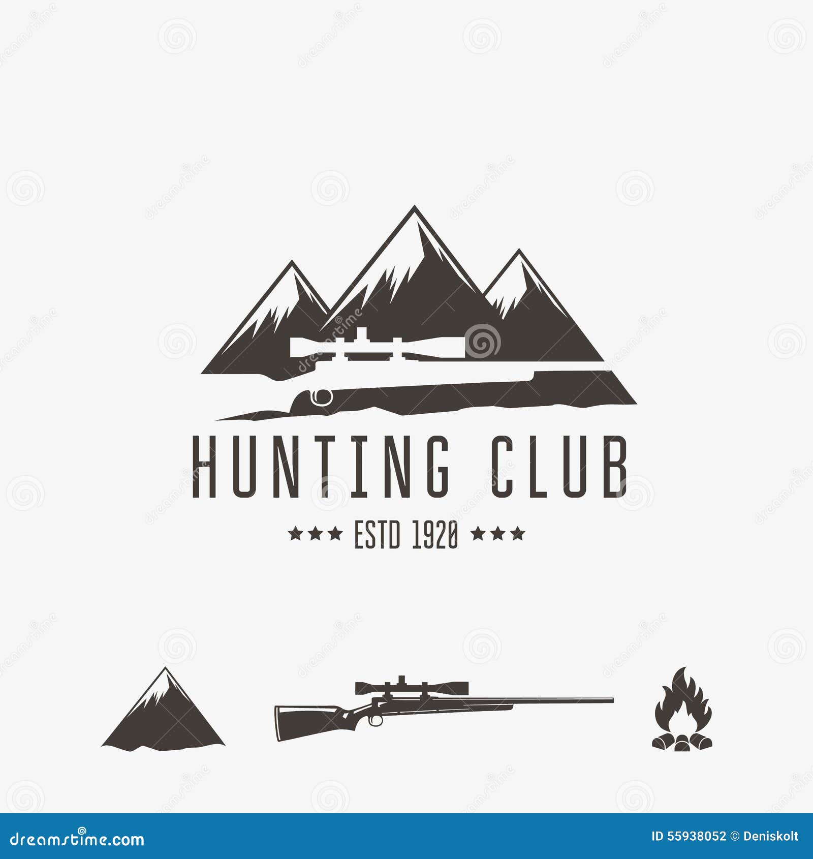 Hunt club stock vector. Illustration of seal, aiming 55938052