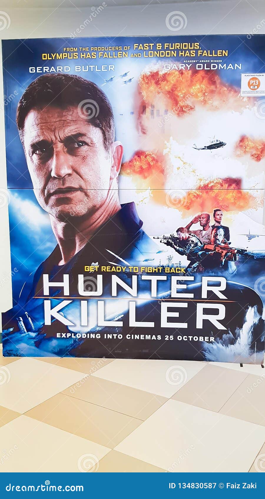Hunter Killer Movie Poster Editorial Photography Image Of Gerard 134830587