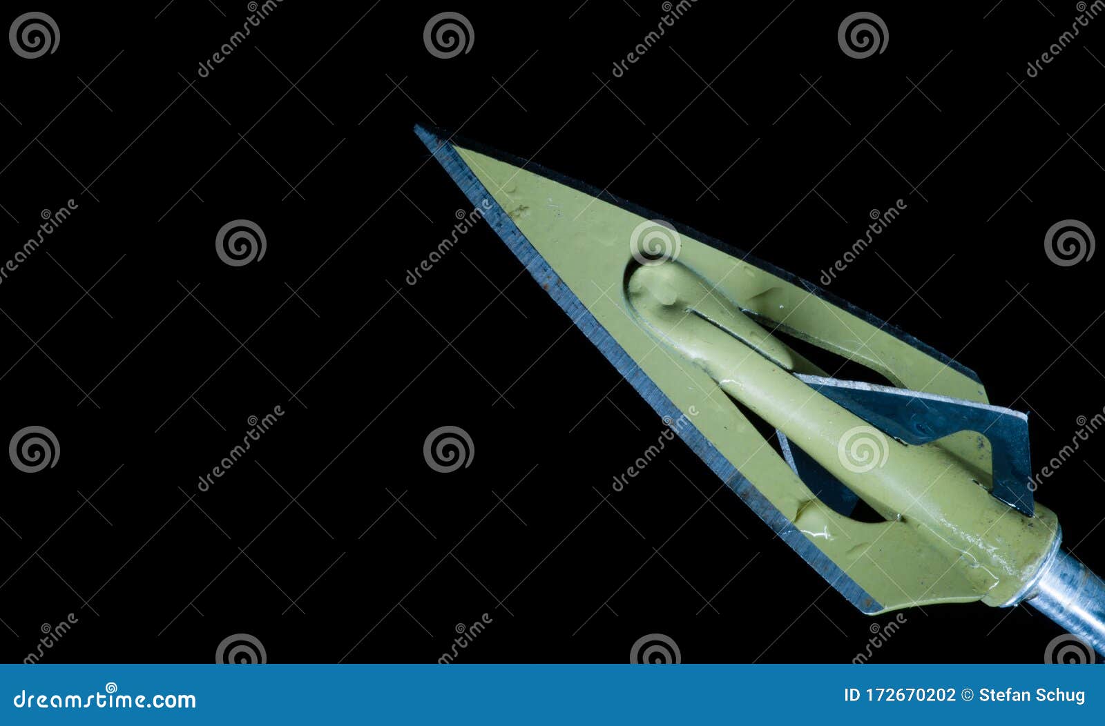 hunting arrowhead -  on black