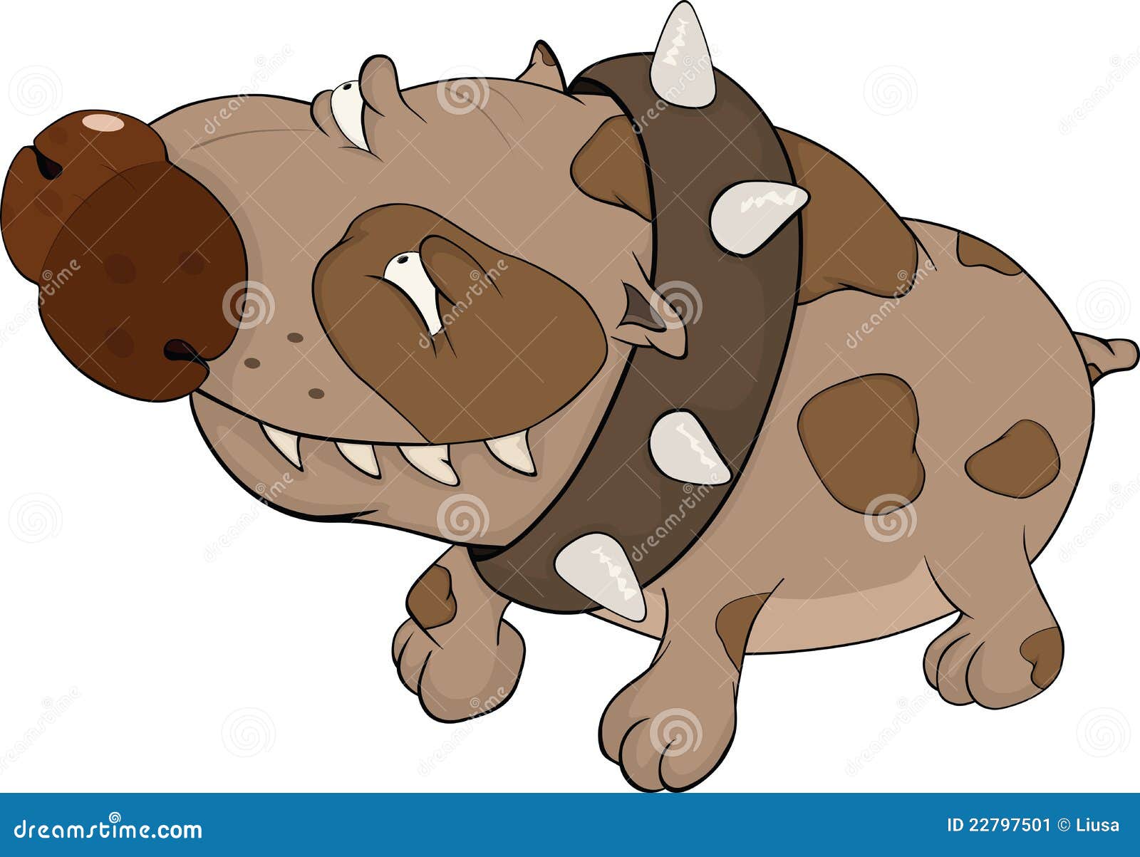 The Hunting Dog. Boxer. Cartoon Stock Vector Illustration of hound