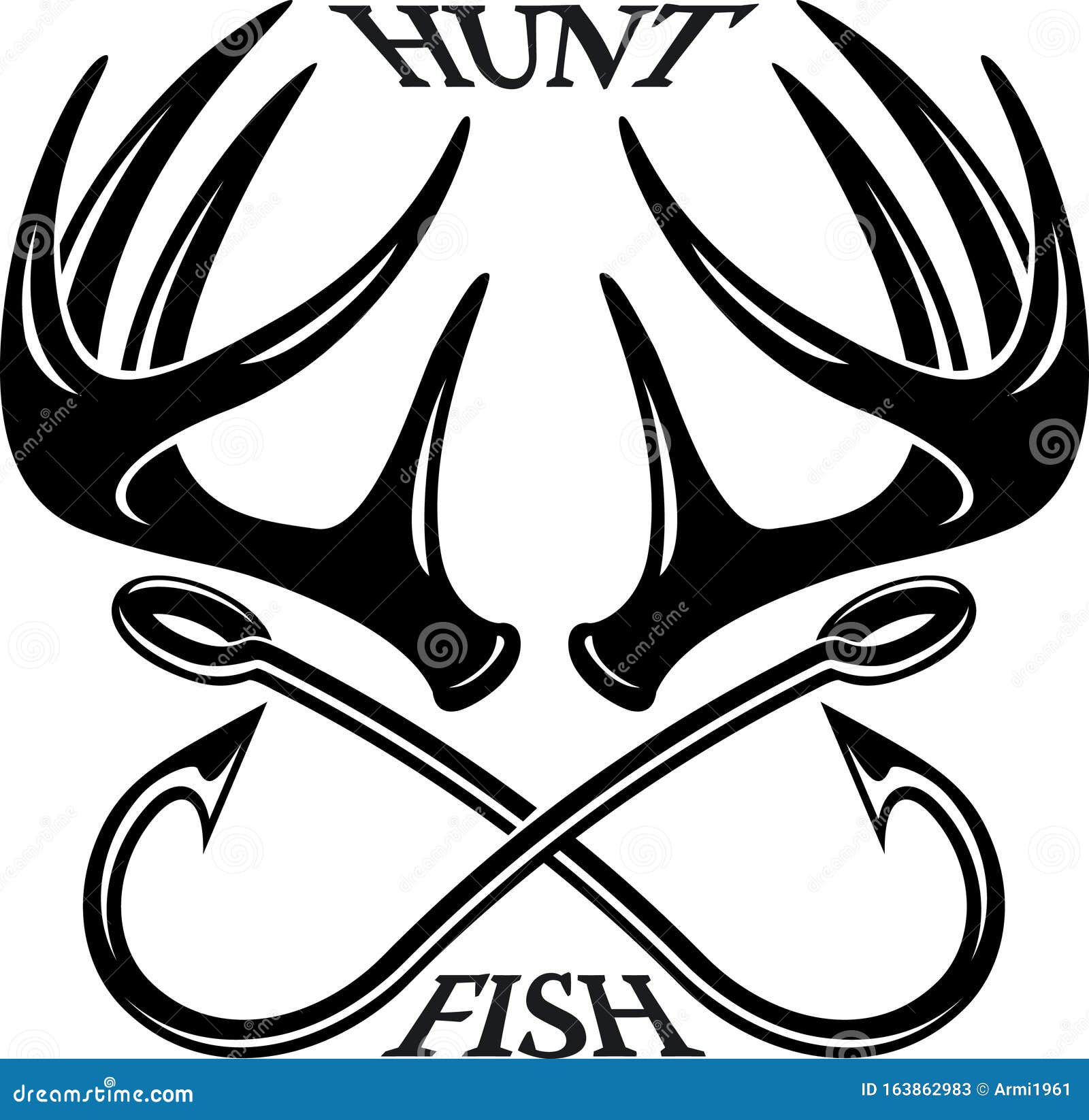 Download Hunting And Fishing Emblem Logo Stock Vector ...