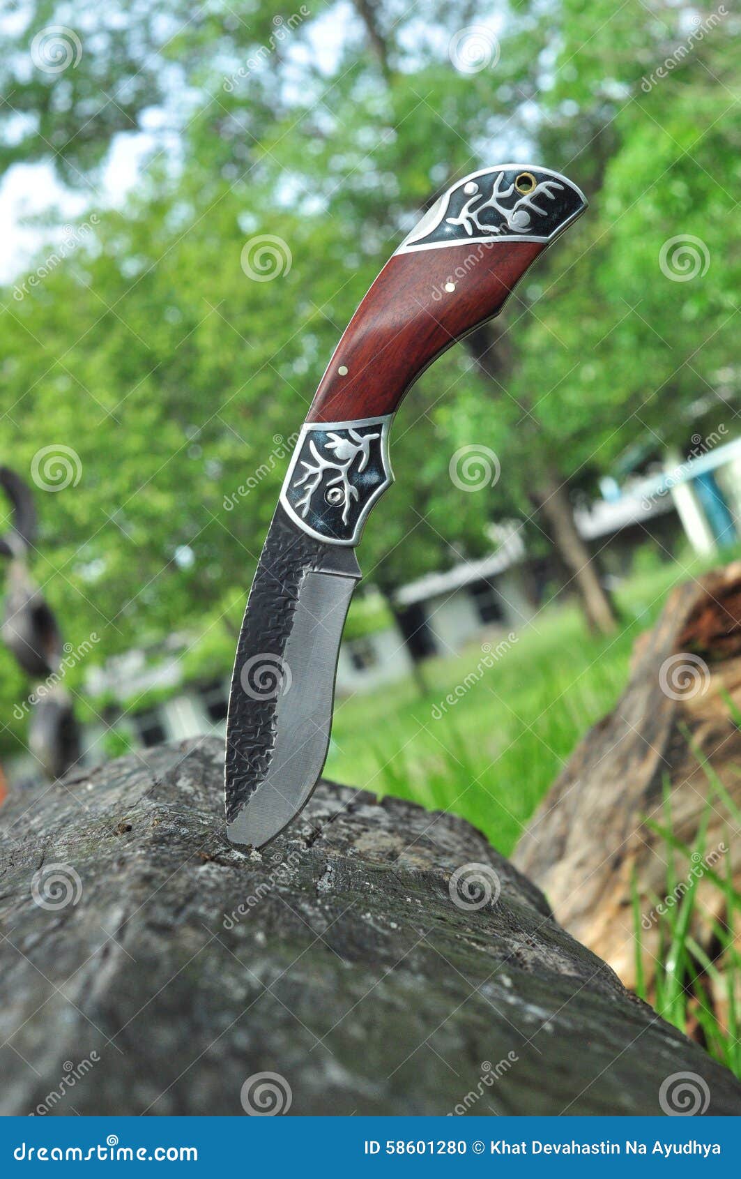 Hunting Knife Wood Brow Stock Photos Free & RoyaltyFree Stock Photos