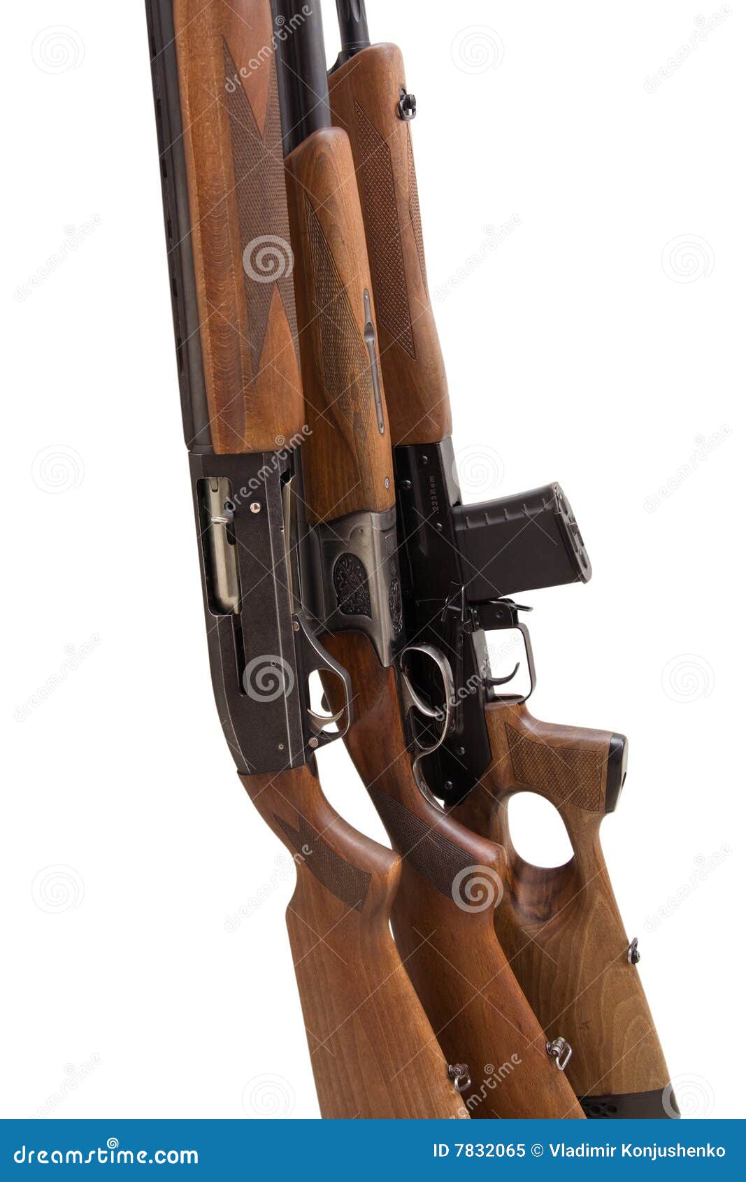 The hunting weapon stock image. Image of shooting, isolated 7832065