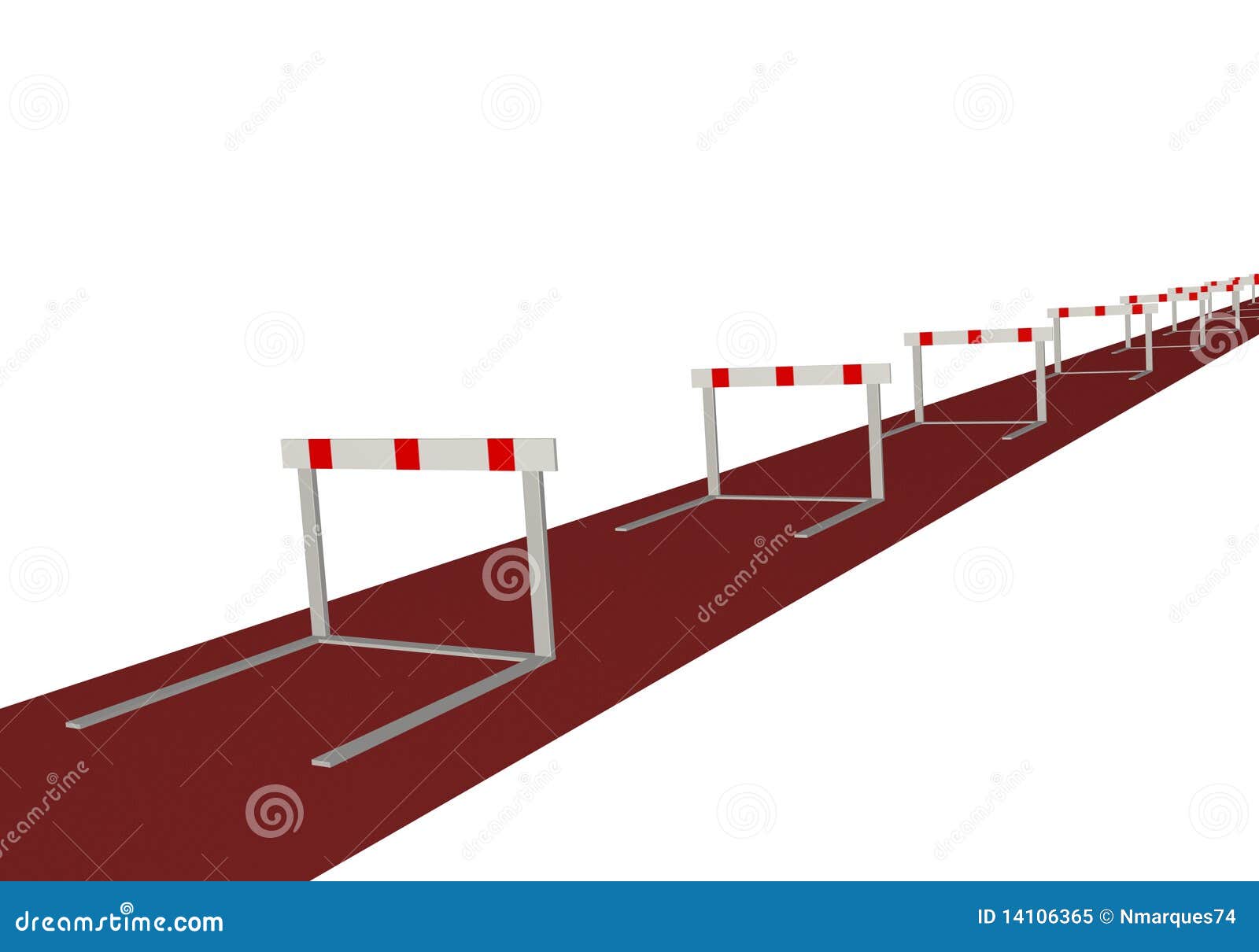Hurdles stock illustration. Illustration of hurdles, isolated 14106365
