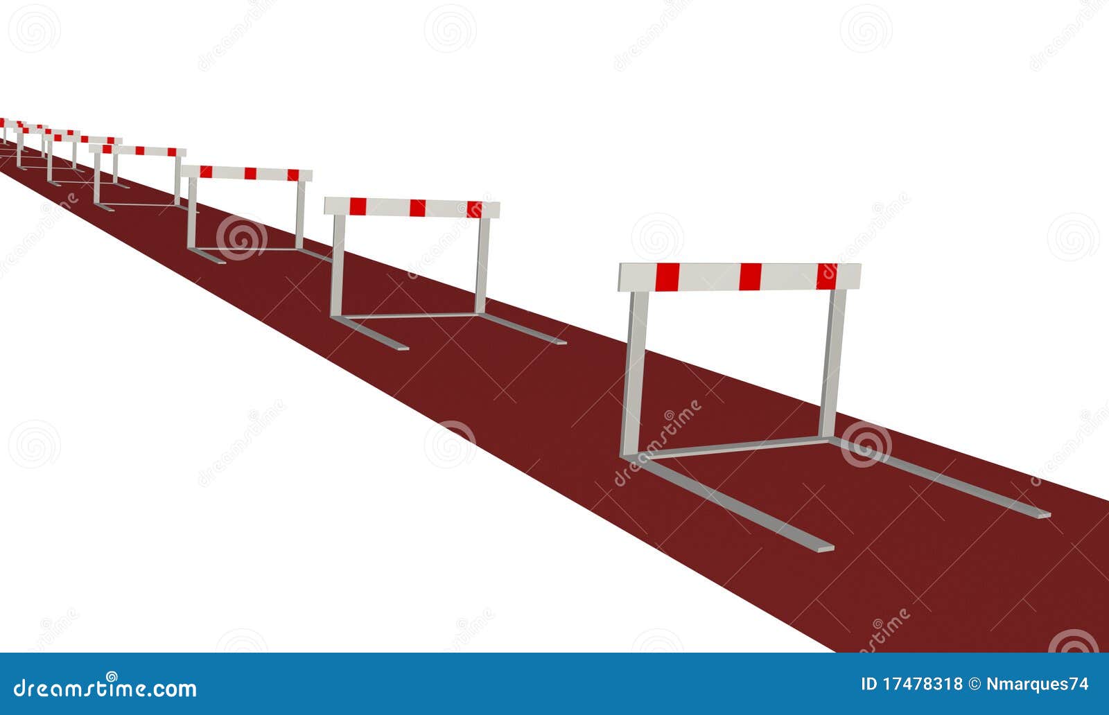 Boy Hurdles Runner Ready For Jump Vector Illustration CartoonDealer