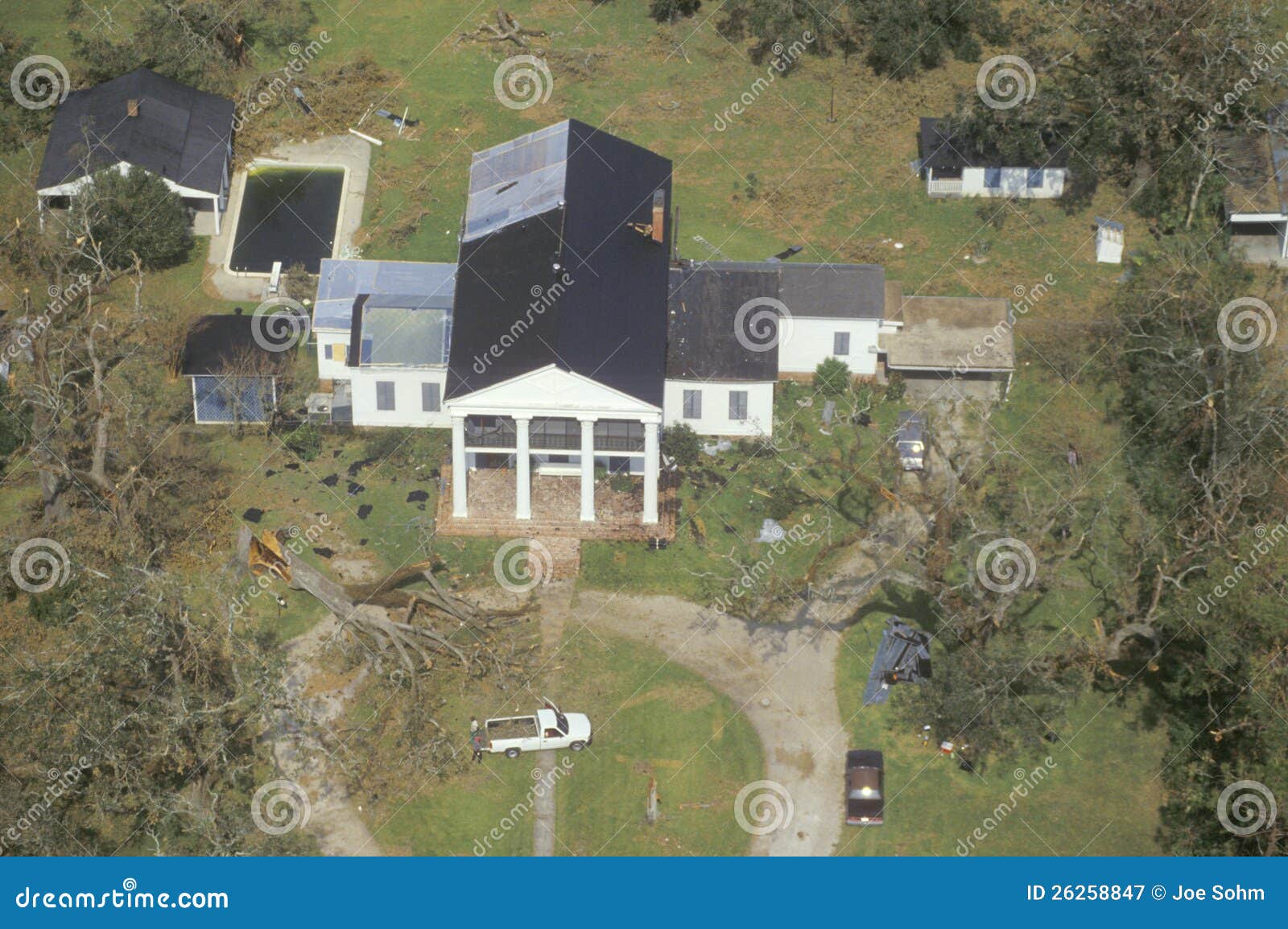 Hurricane Andrew through Jeanerette Editorial Photography Image of