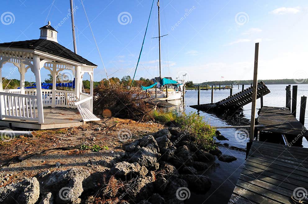 Hurricane Damage Vandemere NC Stock Photo Image of sailboat, saorsa
