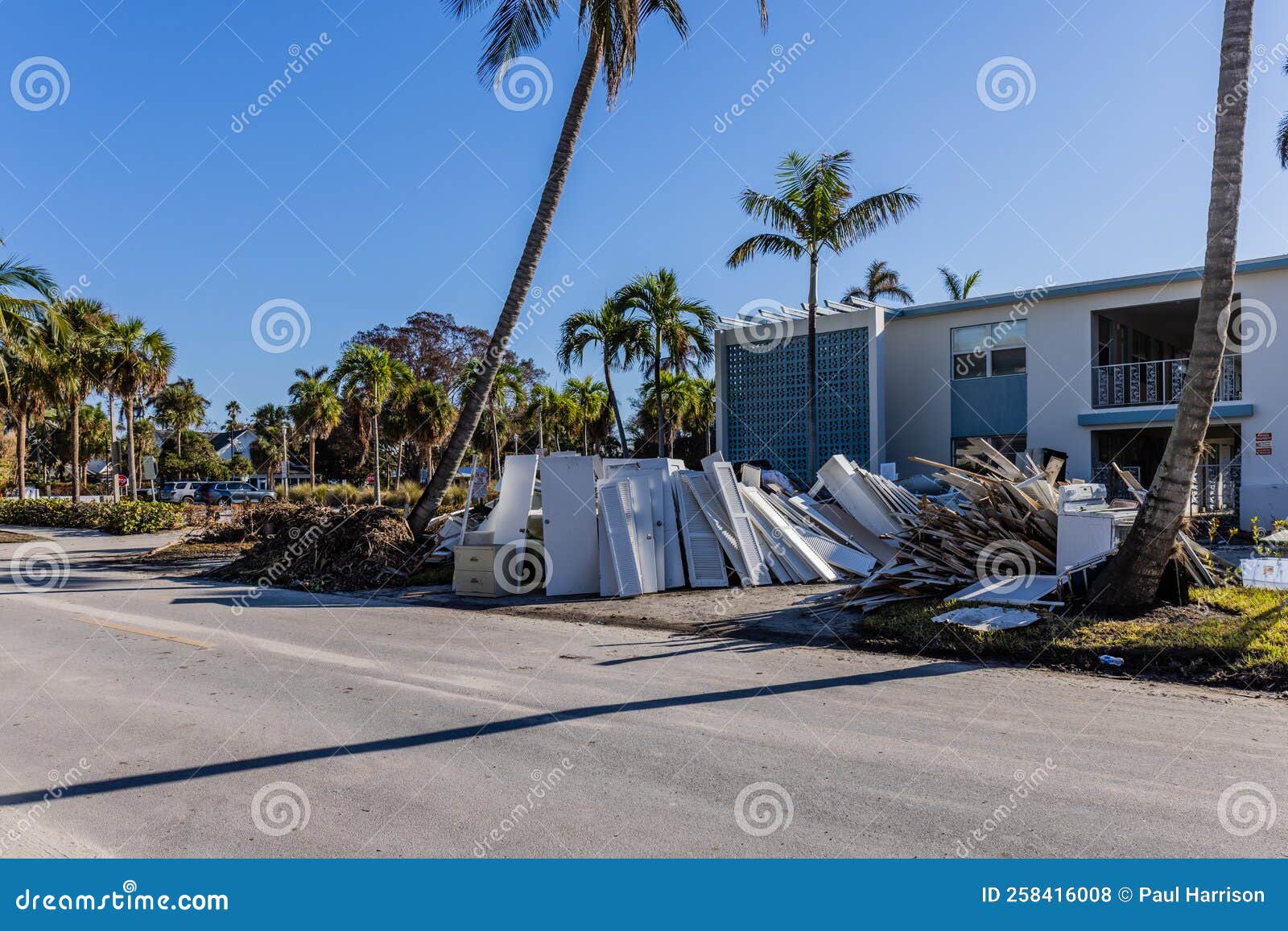 Hurricane Ian Naples Beach Florida Stock Photo Image of architecture