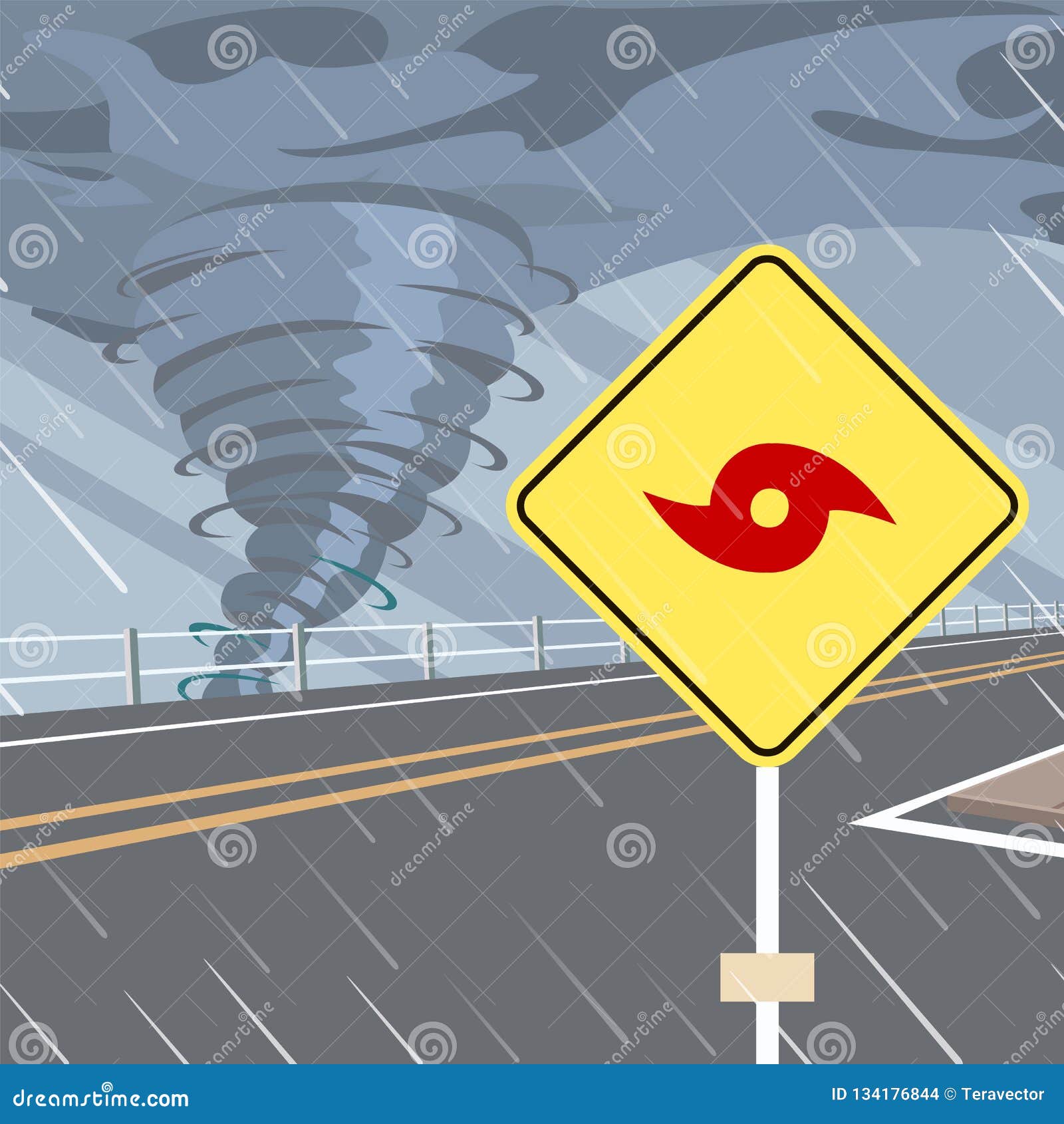 Hurricane Warning Sign Cartoon Vector | CartoonDealer.com #784811771600 x 1689