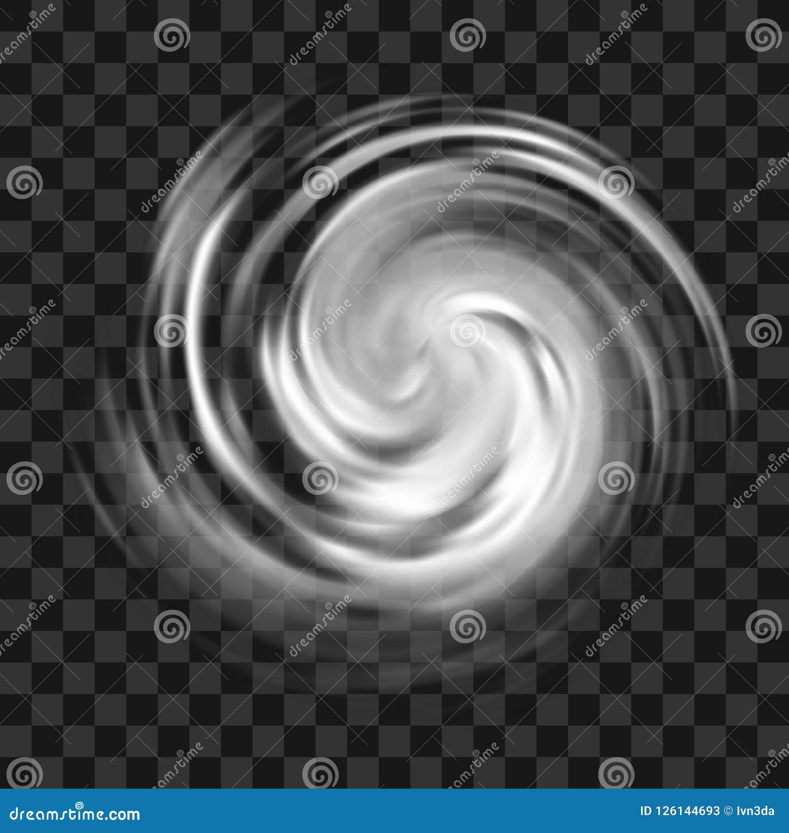 Hurricane Symbol With Intensity Indication Isolated On White Vector ...