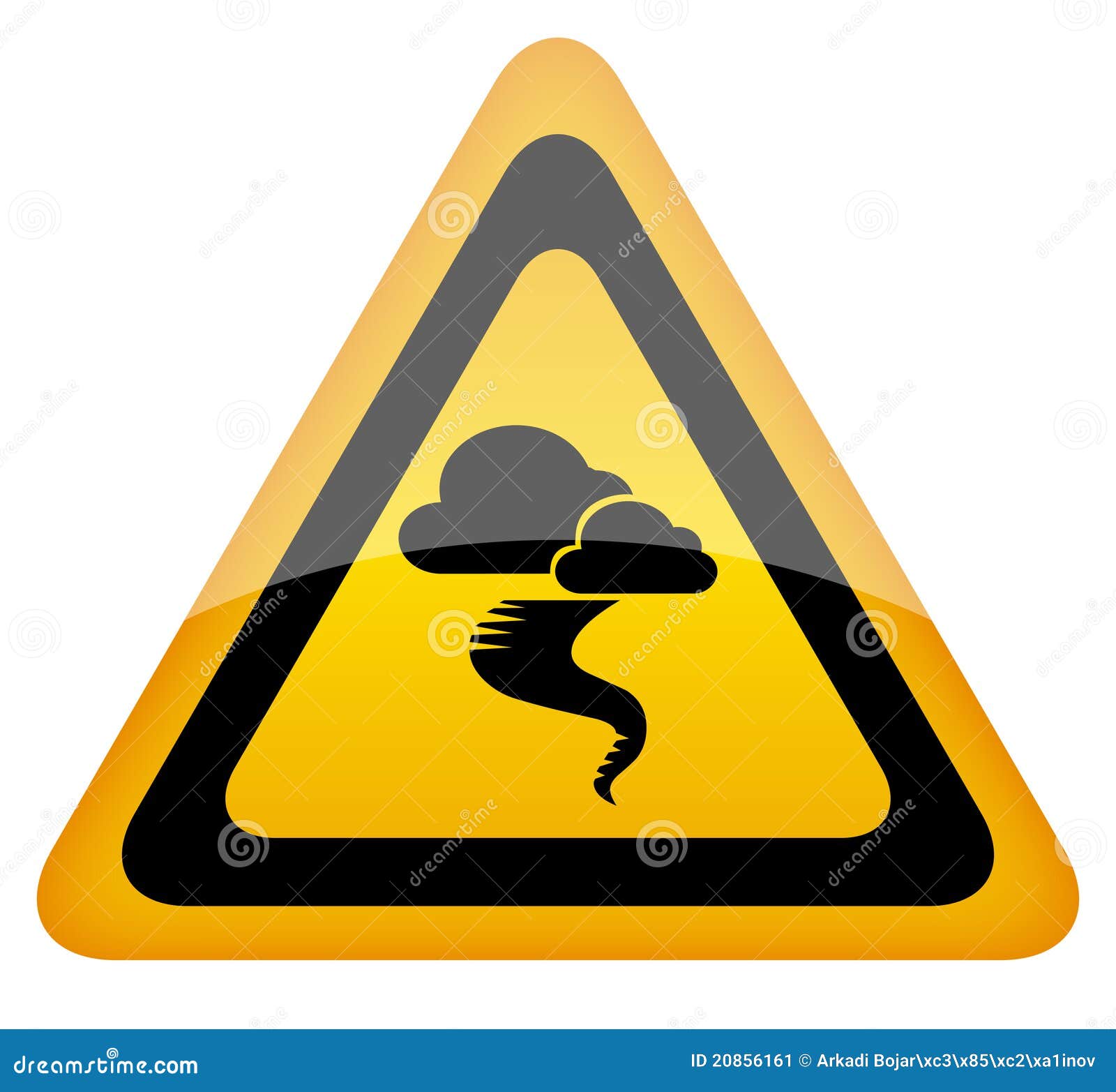 Hurricane warning sign stock vector. Illustration of heavy - 208561611300 x 1288