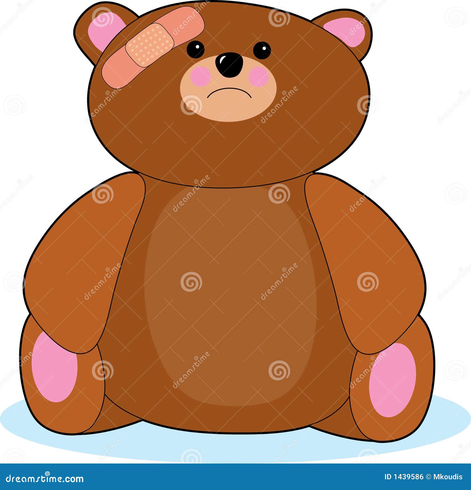 Hurt Teddy Bear Royalty Free Stock Image Image 1439586