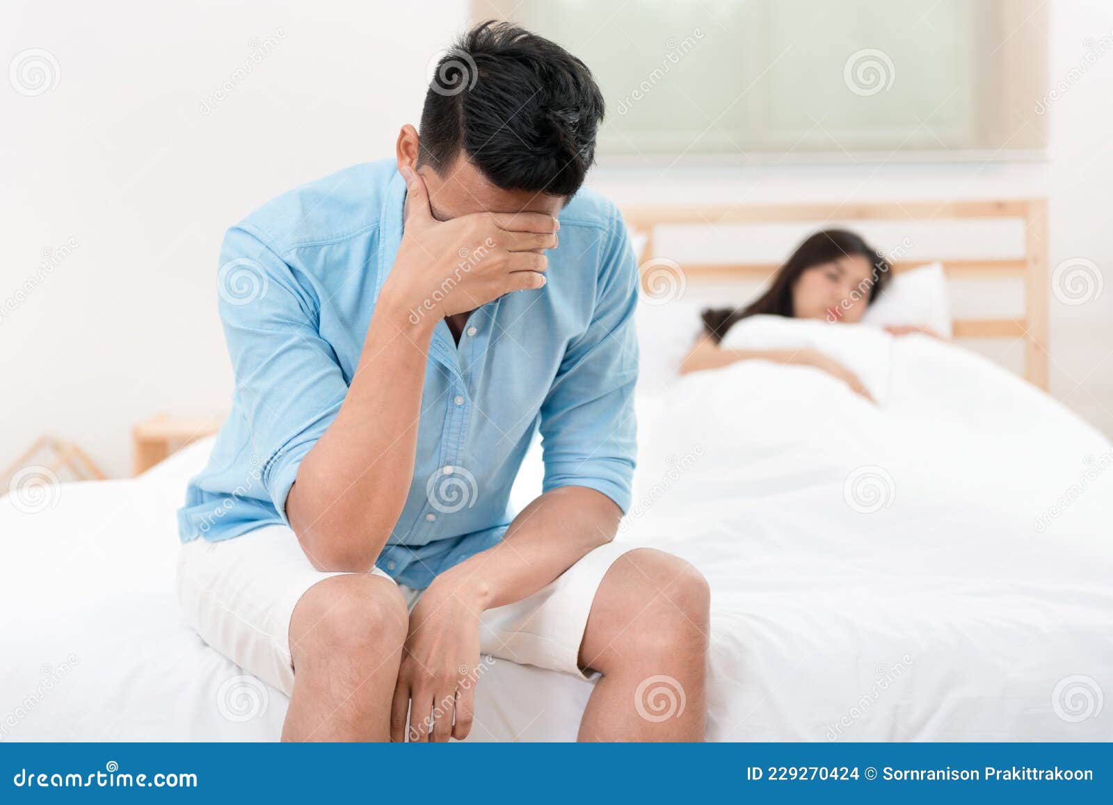 Husband Unhappy and Disappointed Stock Photo