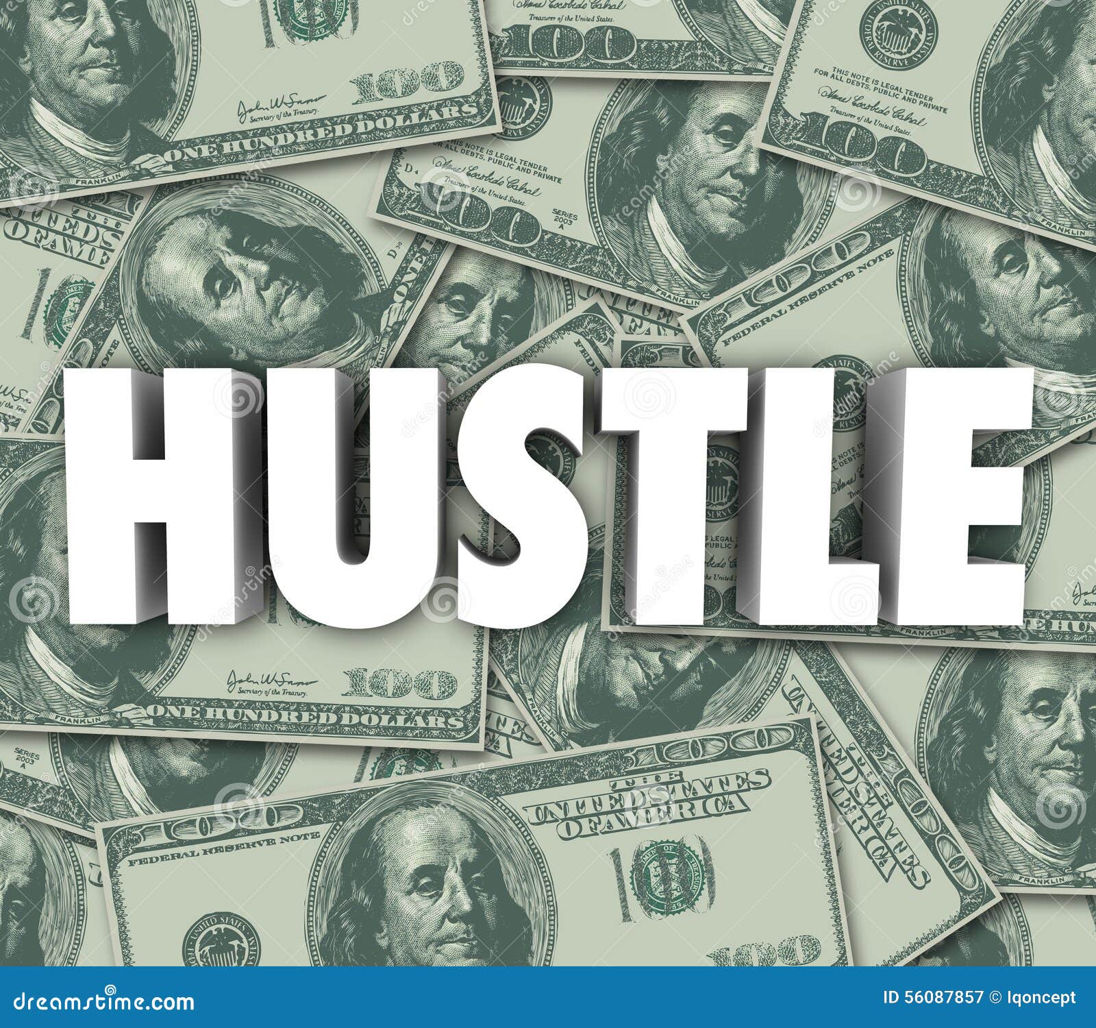 hustle make money word sales con swindle