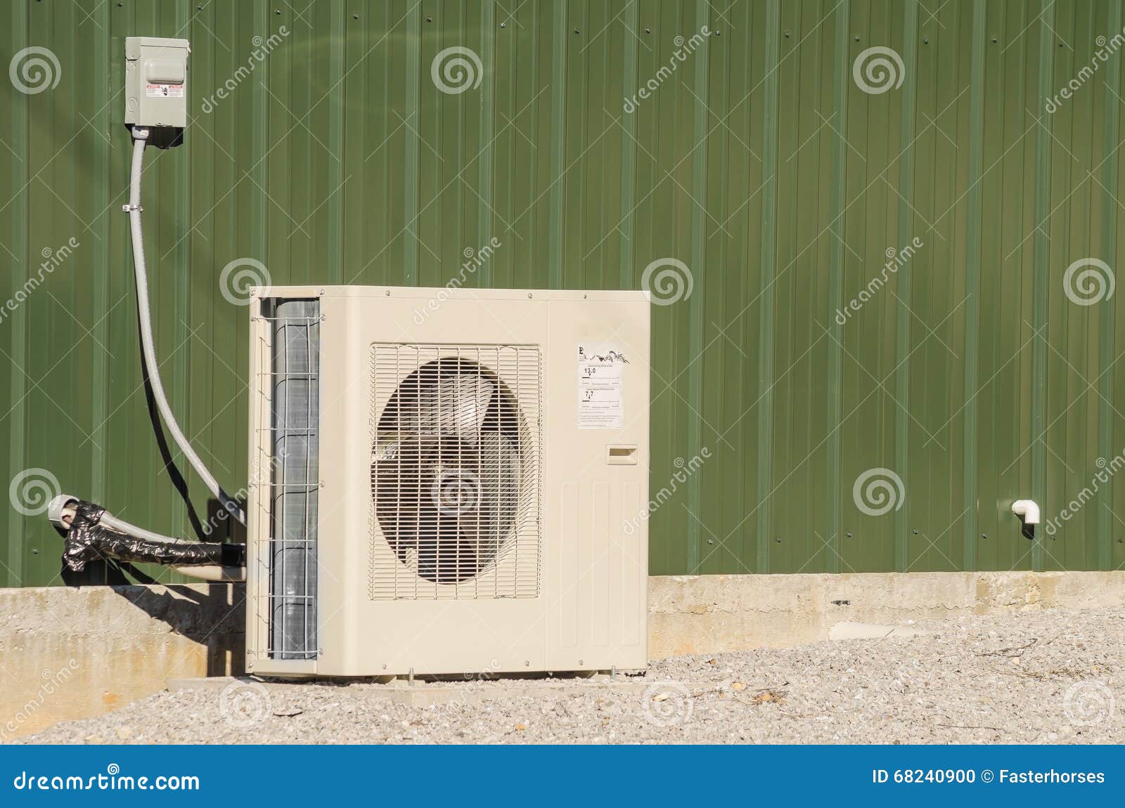 HVAC Unit stock photo. Image of siding, enclosure, heating 68240900