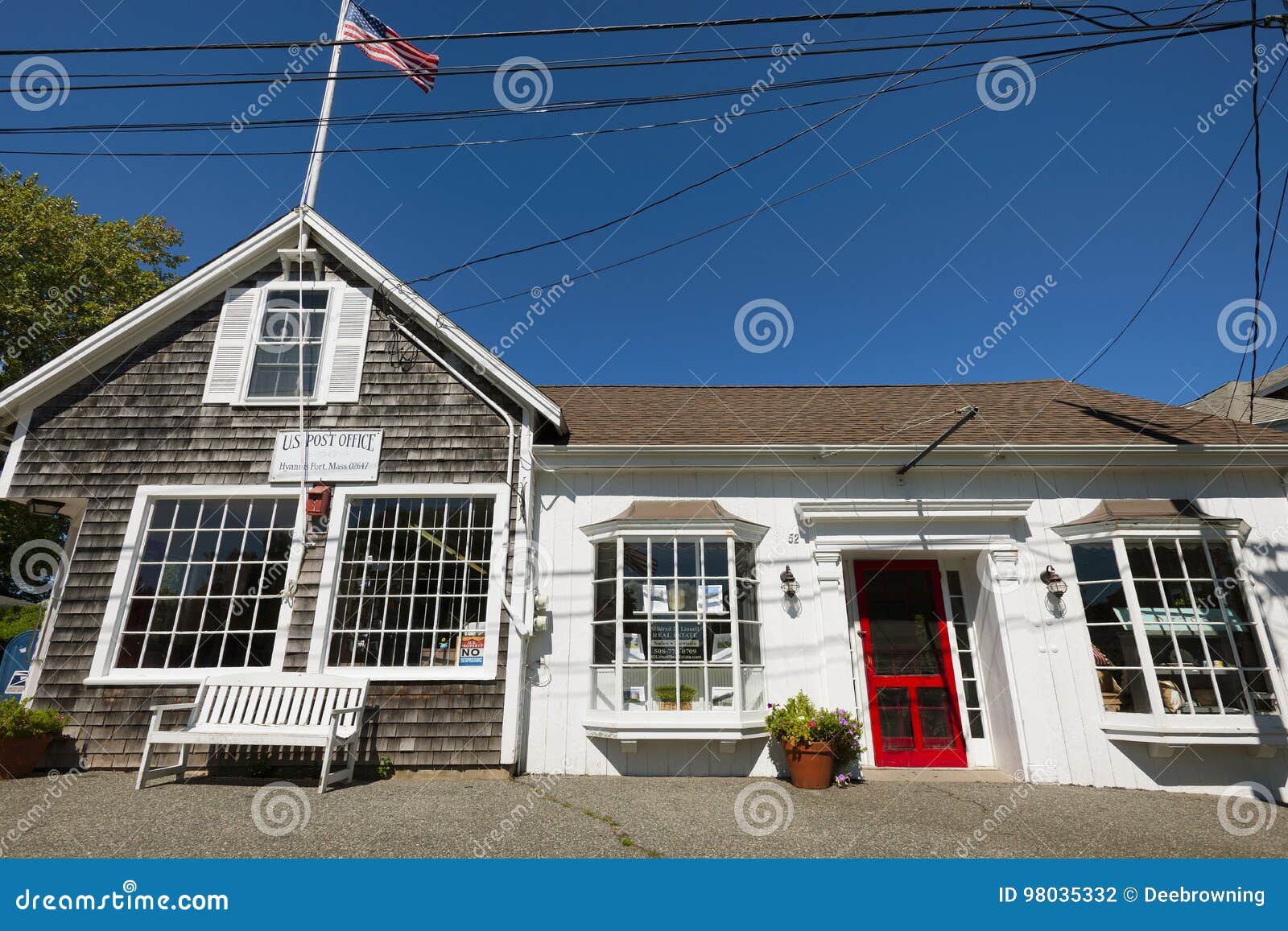 Hyannis Port Post Office editorial photography. Image of structure