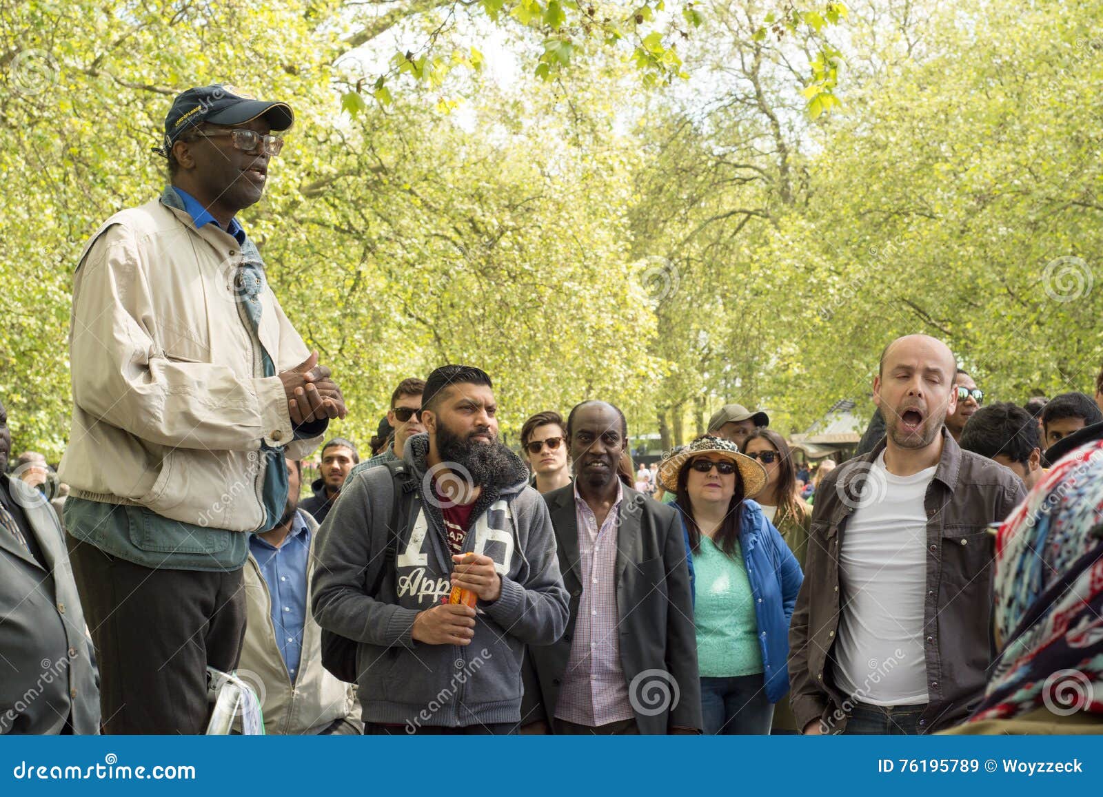 Hyde Park Speakers Corner in London Editorial Stock Image Image of