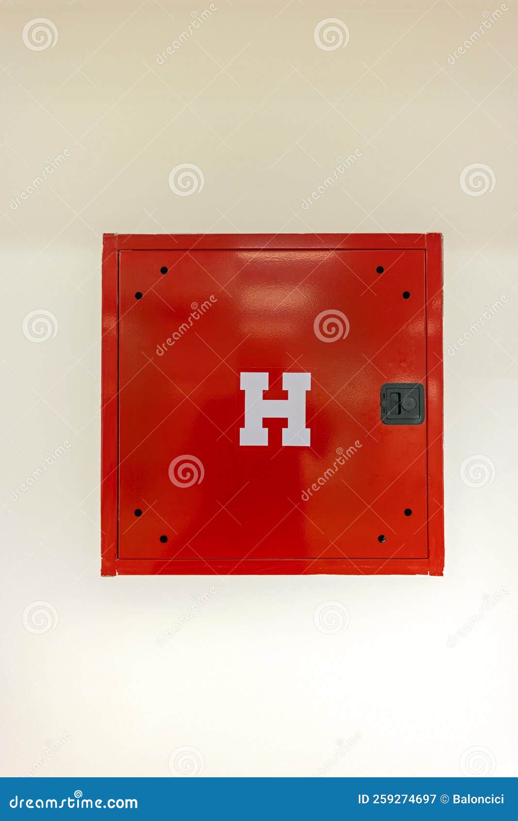 Hydrant Wall Box stock image. Image of safety, device 259274697