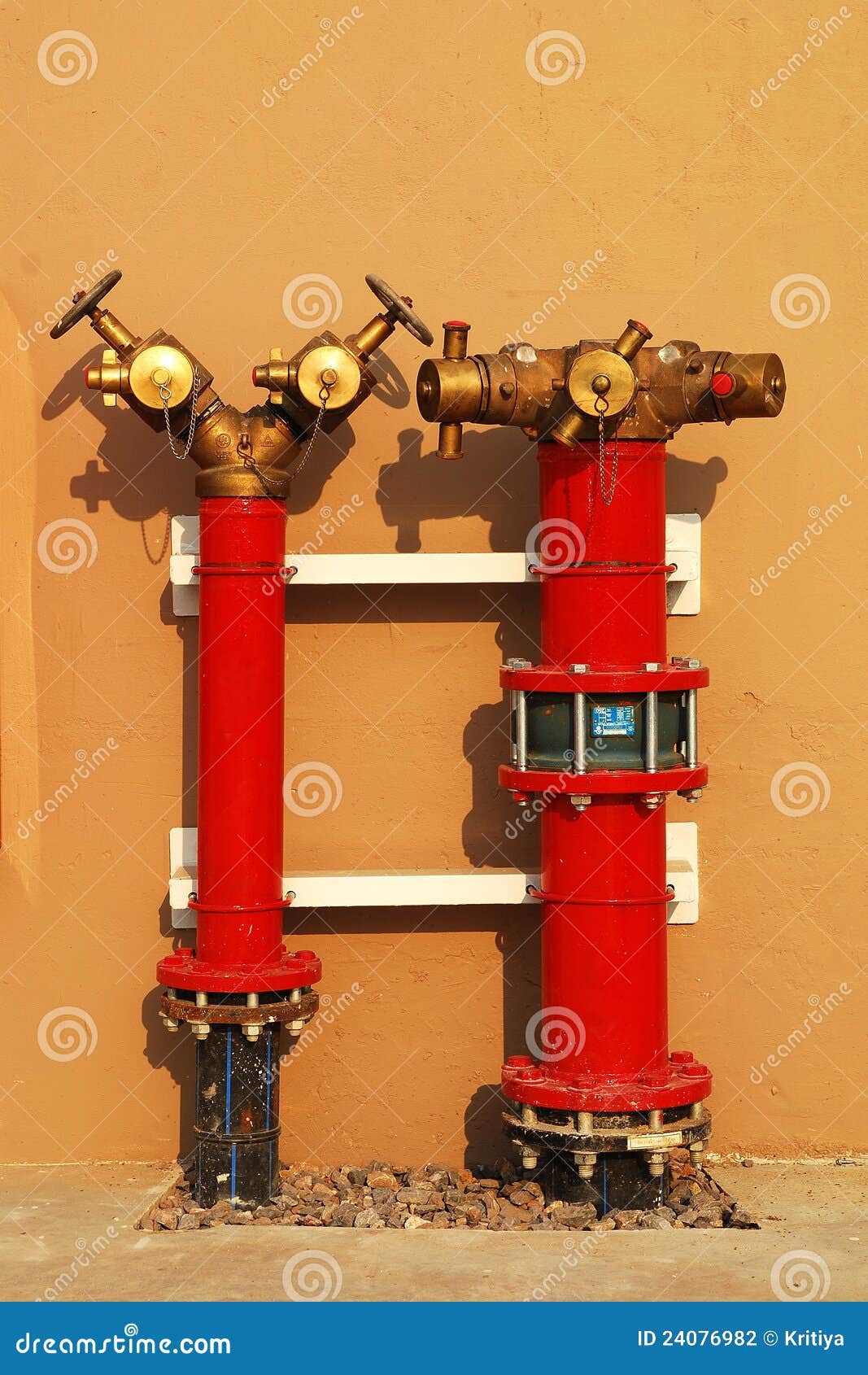 Hydrant Water Hoses and Fire Extinguish Stock Photo Image of industrial, pipe 24076982