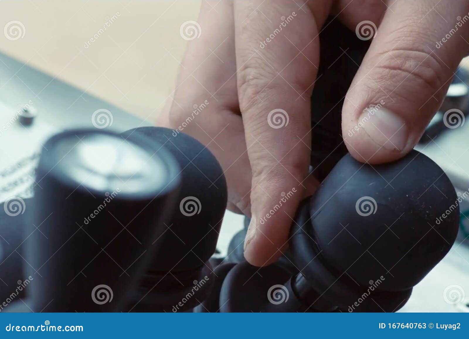 Hydraulic control levers stock image. Image of hydraulic 167640763