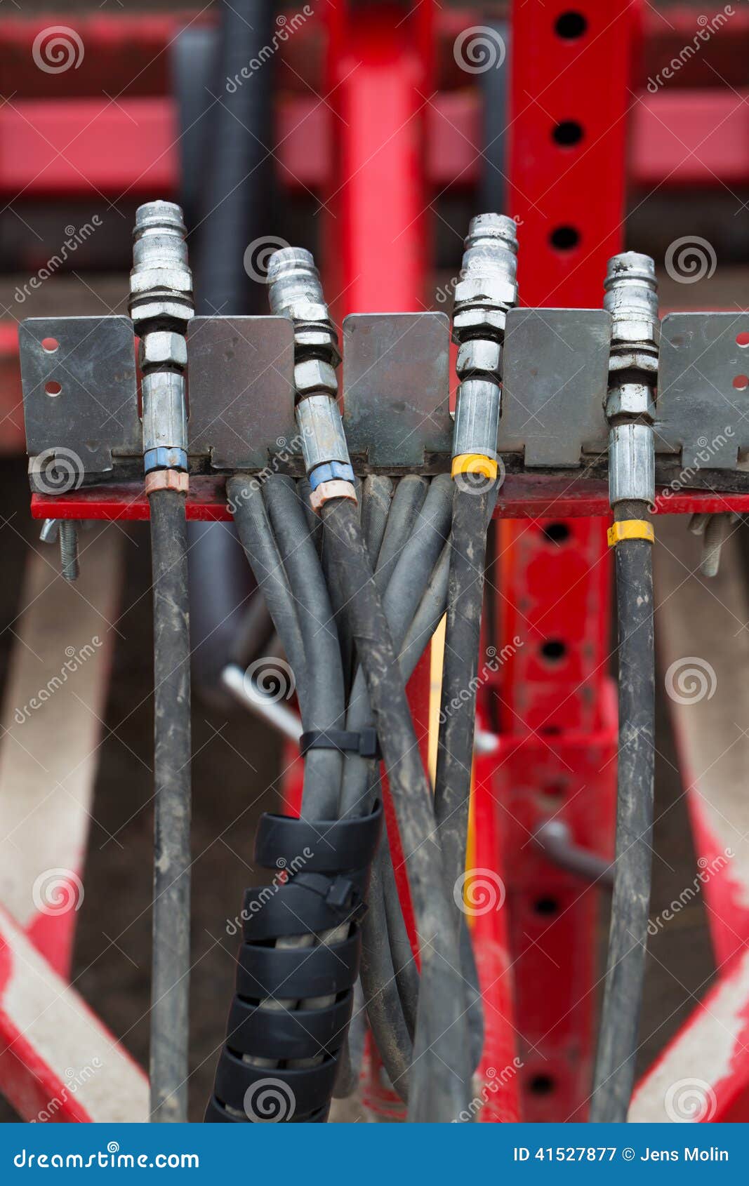 Hydraulic Couplings Portrait Stock Image Image of pressure, rubber